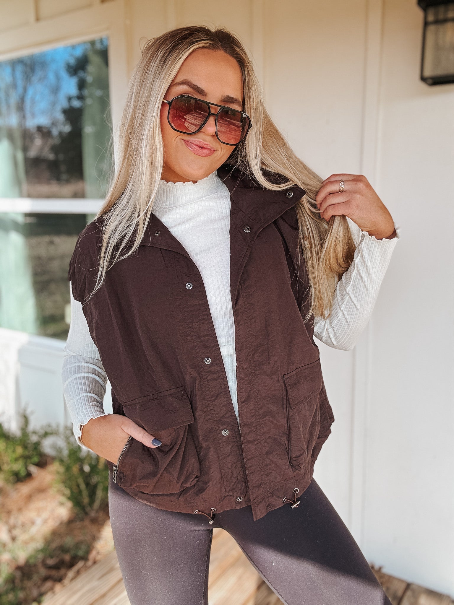 Street Stroll Brown Vest
