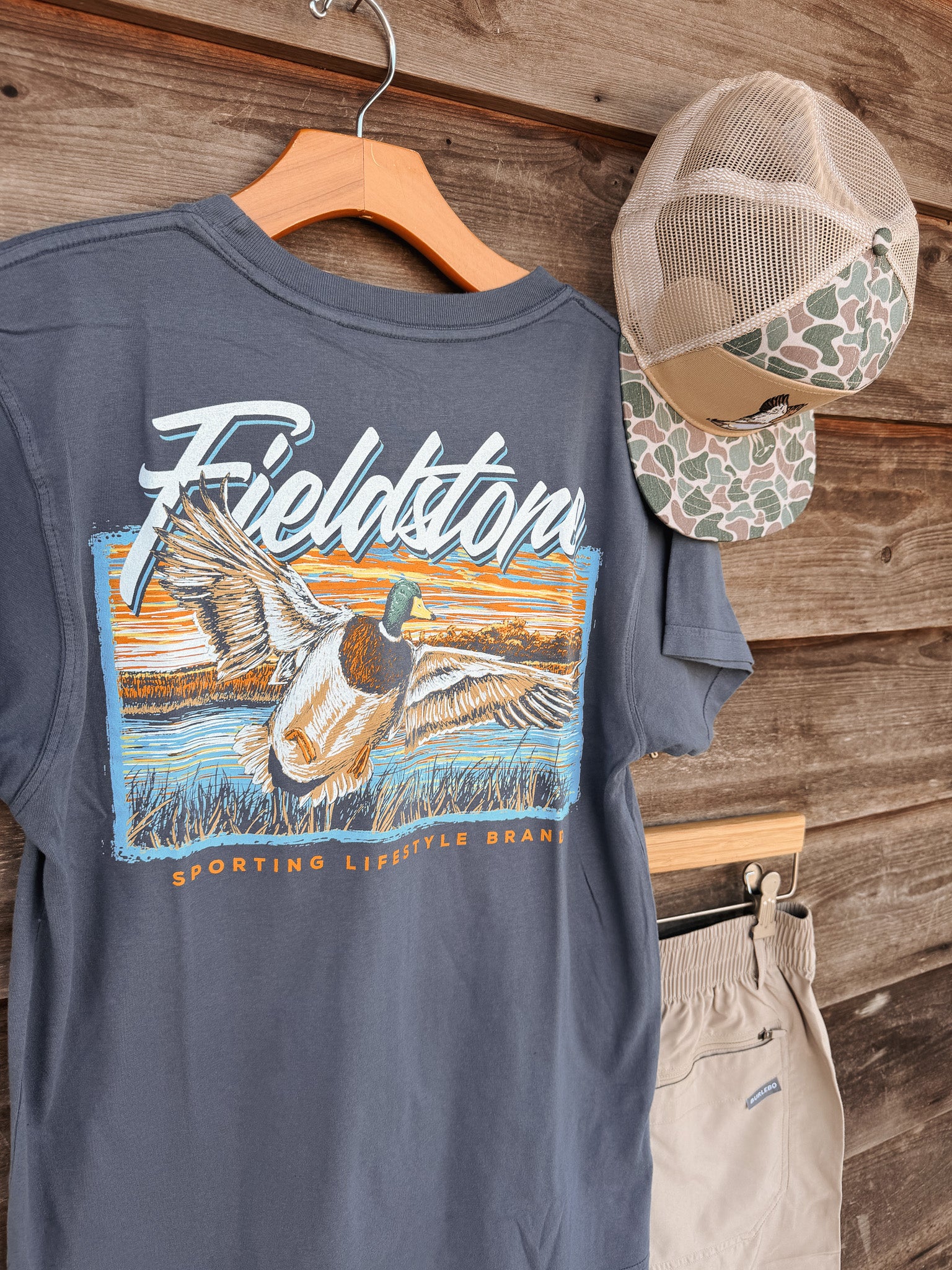 Fieldstone Morning Flight T-Shirt in Denim
