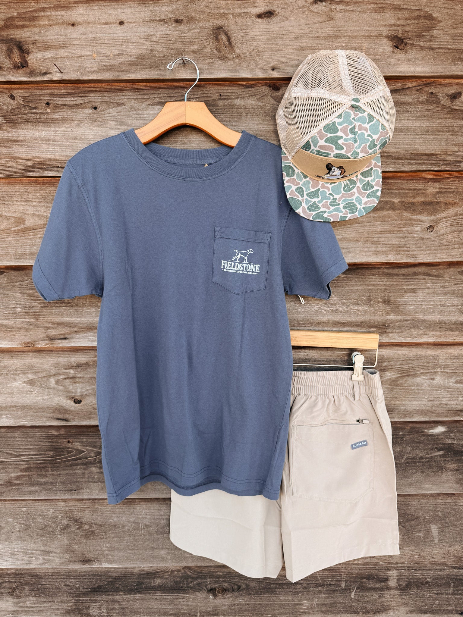 Fieldstone Morning Flight T-Shirt in Denim