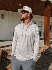 Burlebo Men's Performance Hoodie - Digi Camo Ivory