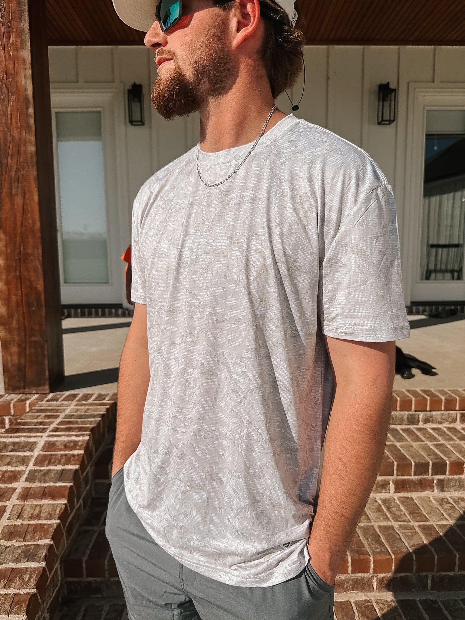 Burlebo Go To Tee - Digi Camo Ivory