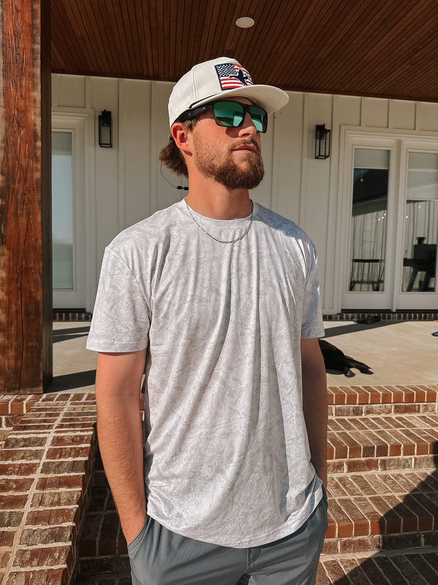 Burlebo Go To Tee - Digi Camo Ivory