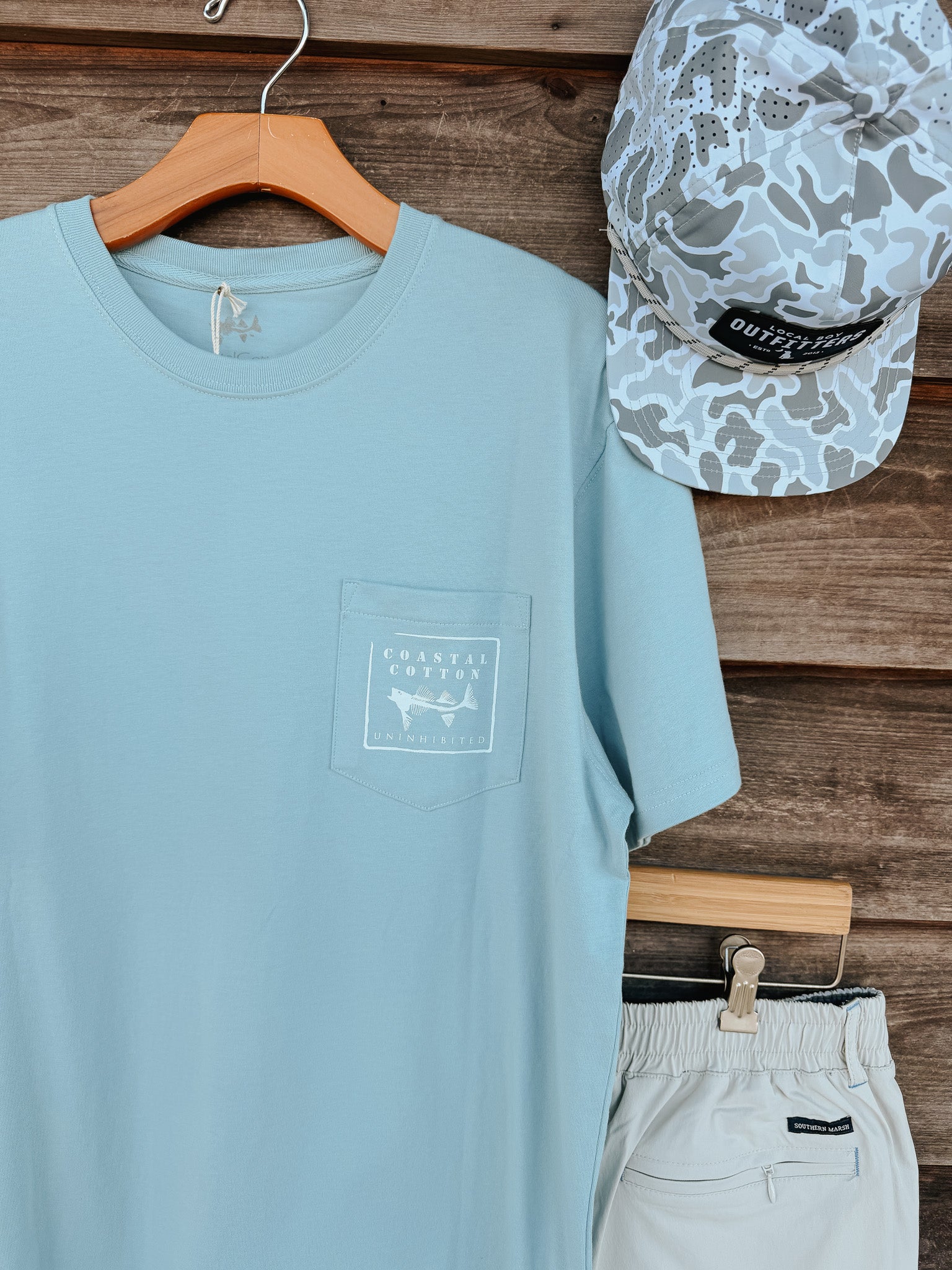 Men's Coastal Cotton Tuna T-Shirt - Ether