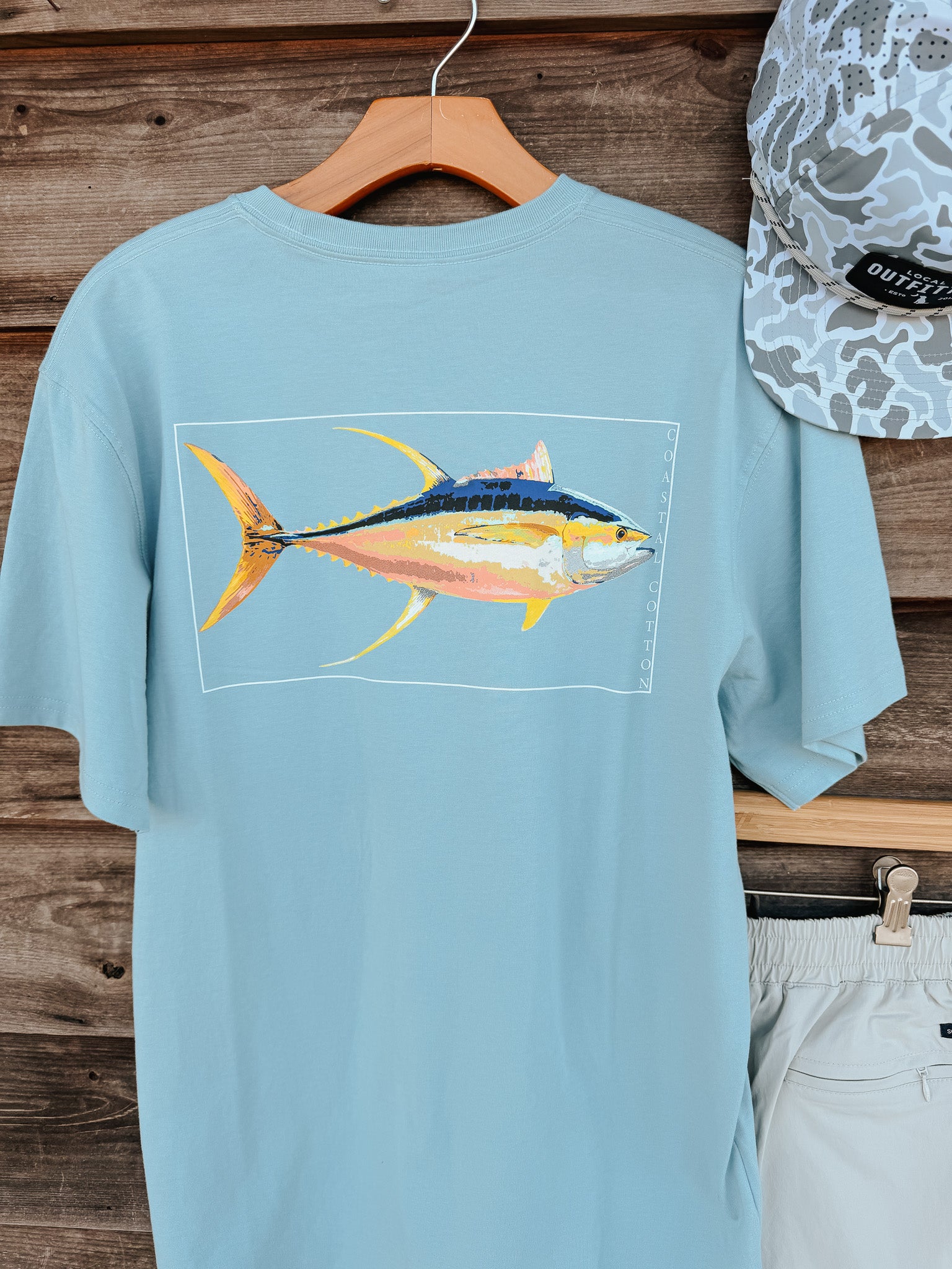 Men's Coastal Cotton Tuna T-Shirt - Ether
