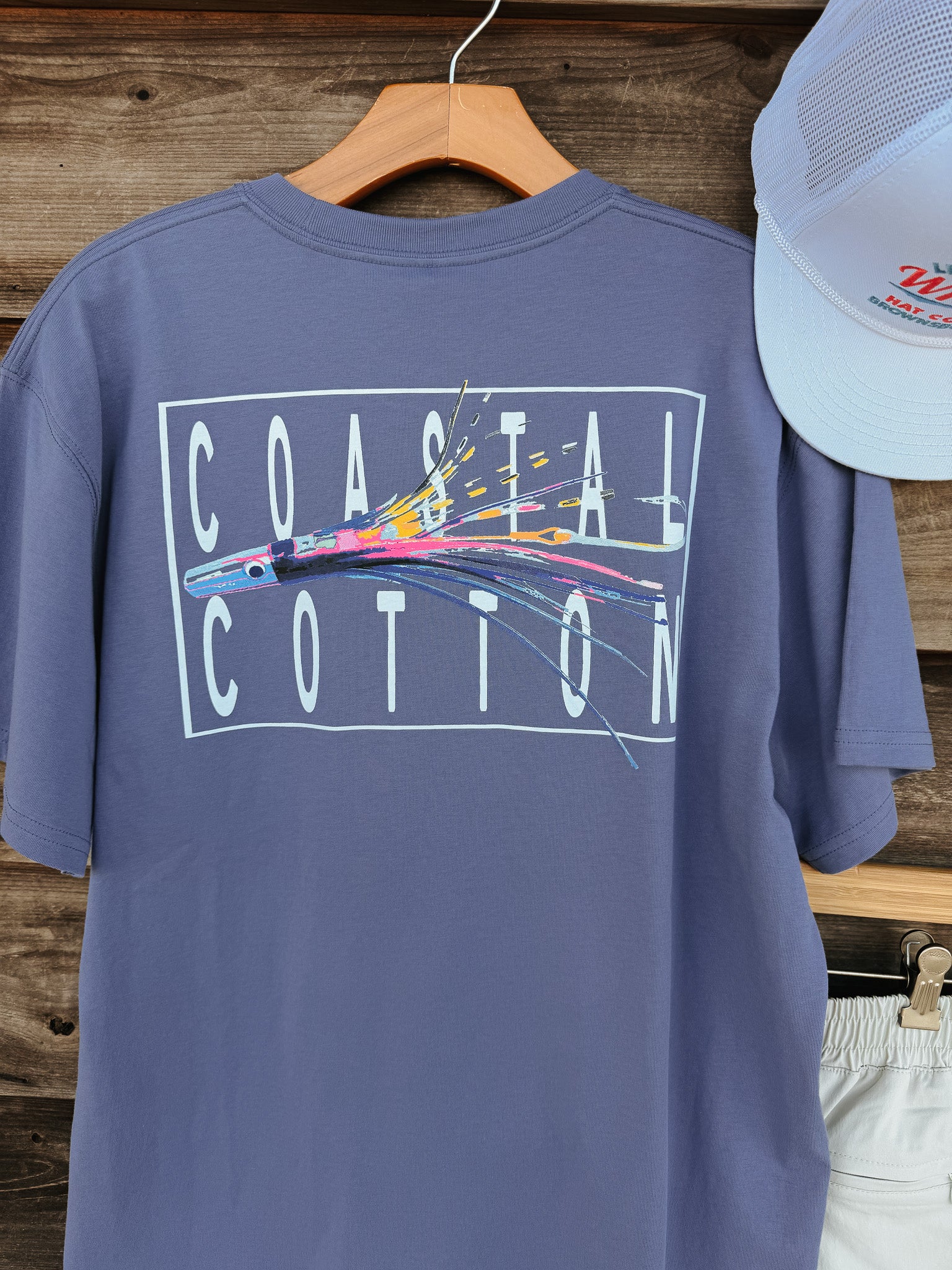 Men's Coastal Cotton Lure T-Shirt - Marlin