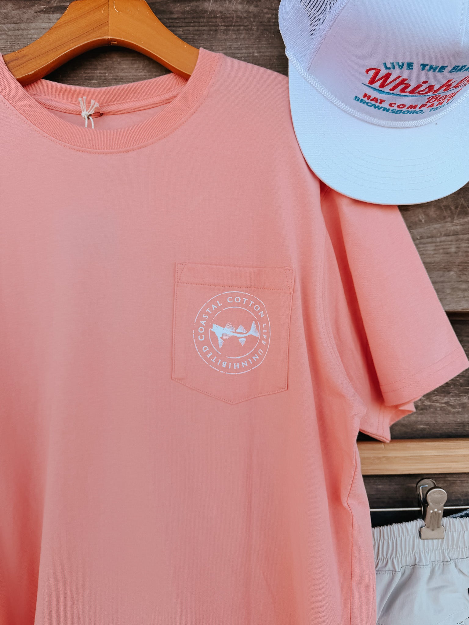 Men's Coastal Cotton Wahoo T-Shirt - Watermelon
