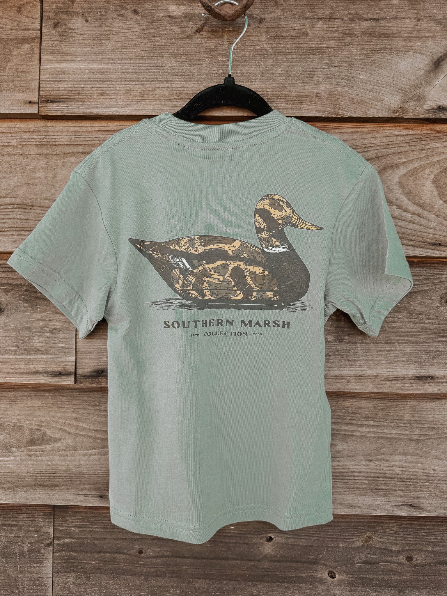 Youth Southern Marsh Vintage Duck Decoy T-Shirt in Sage