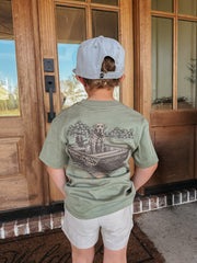 Youth Southern Marsh Patient Pup T-Shirt in Bay Green
