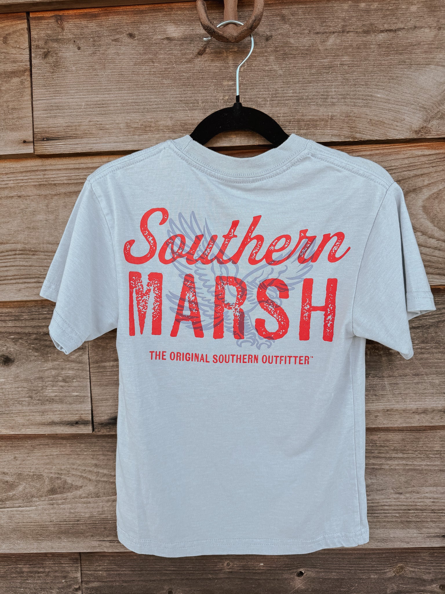 Youth Southern Marsh Freedom Seawash T-Shirt in Mist Blue