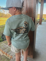 Youth Southern Marsh Vintage Duck Decoy T-Shirt in Sage