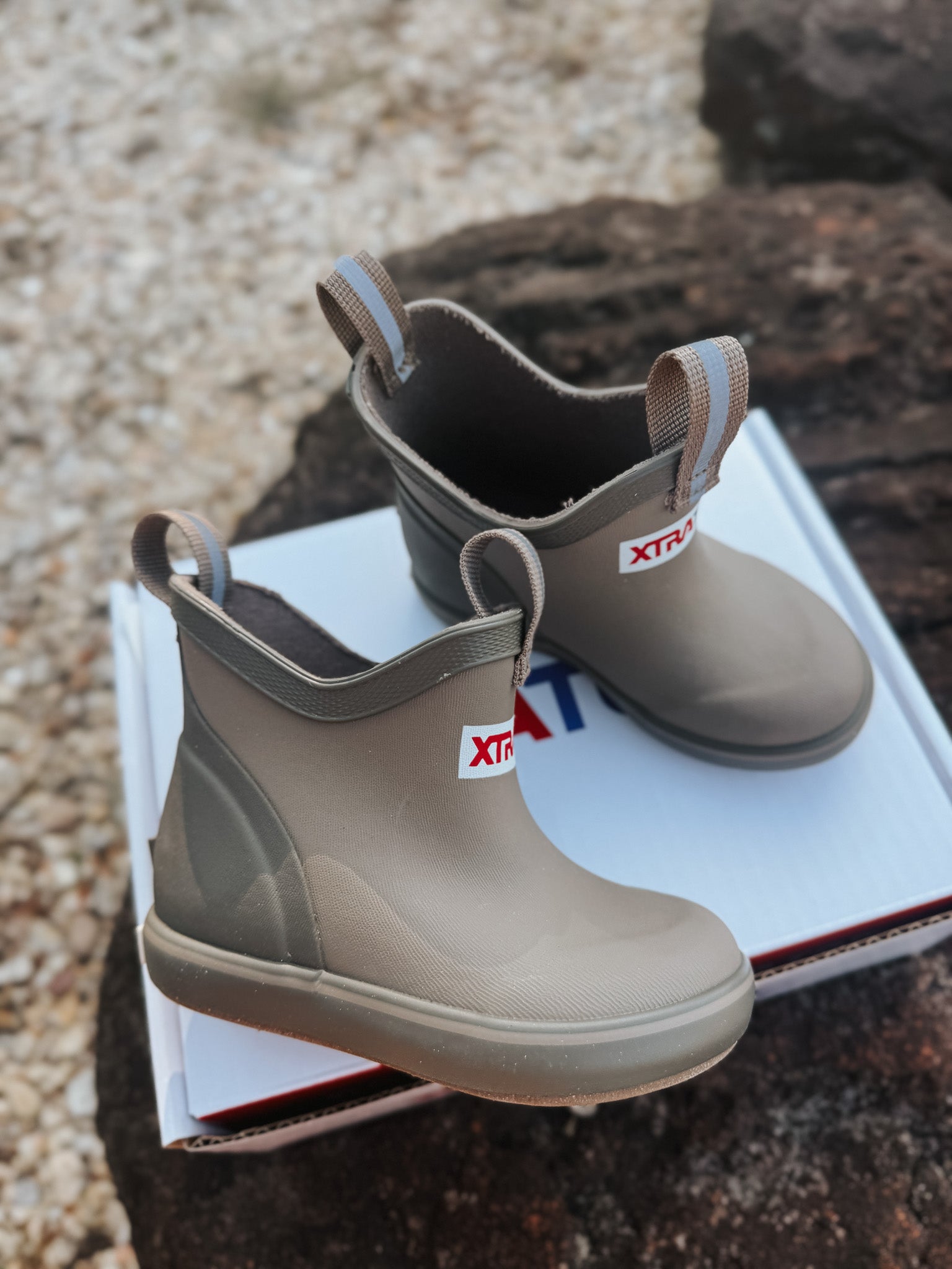 Little Kid's XTRATUF Ankle Deck Boot in Brown