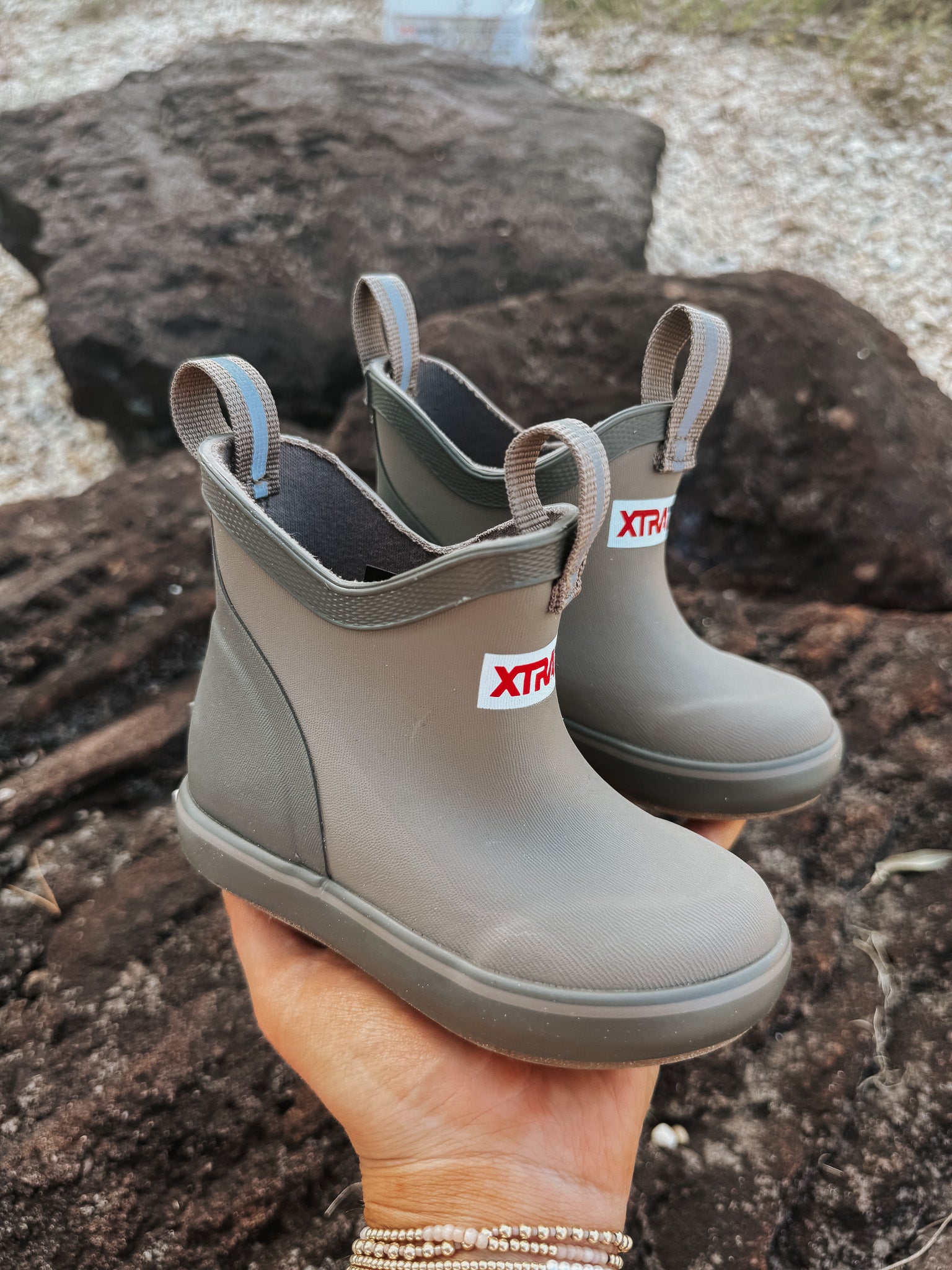 Little Kid's XTRATUF Ankle Deck Boot in Brown