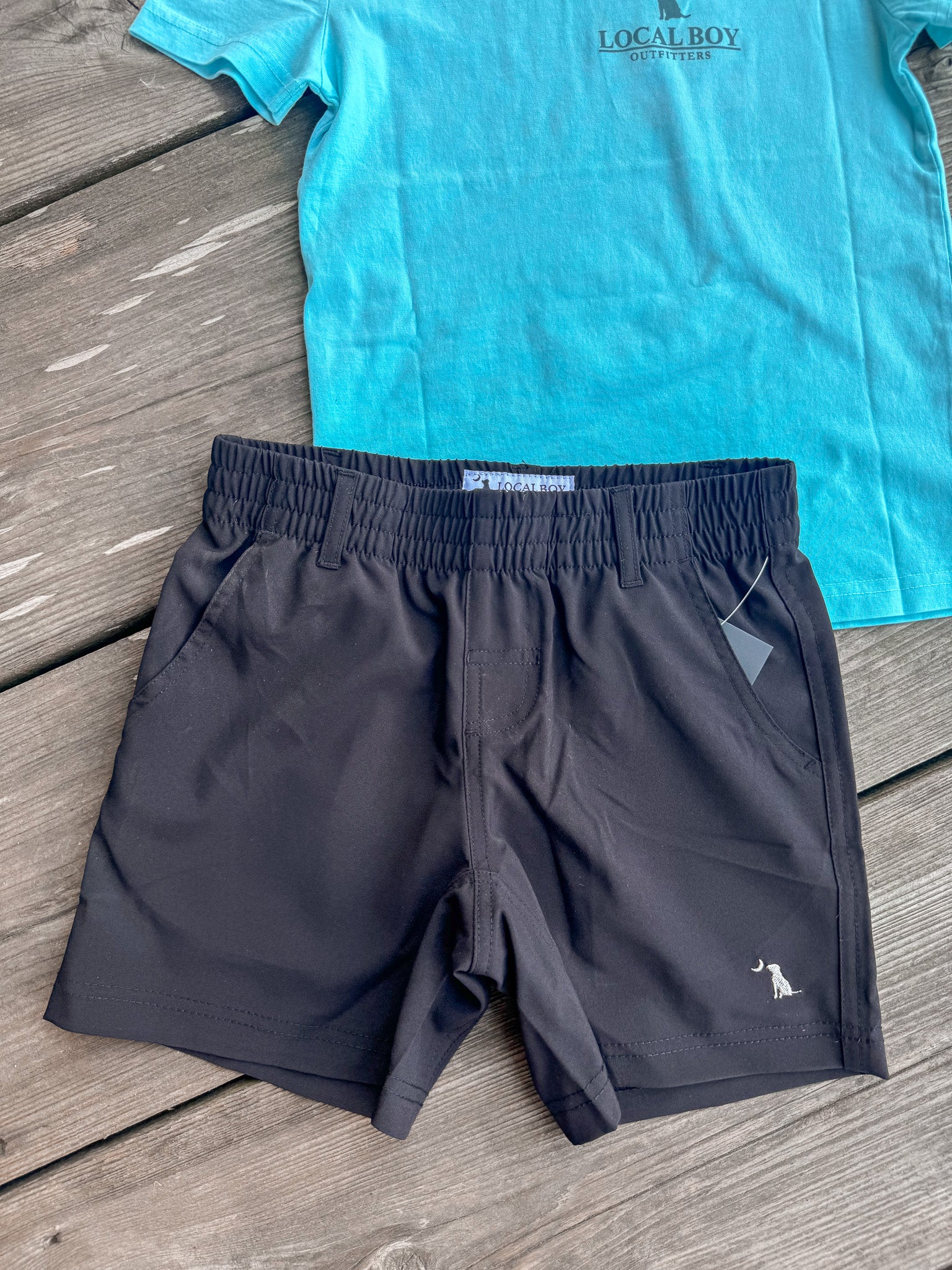 Youth Local Boy Volley Short in Black