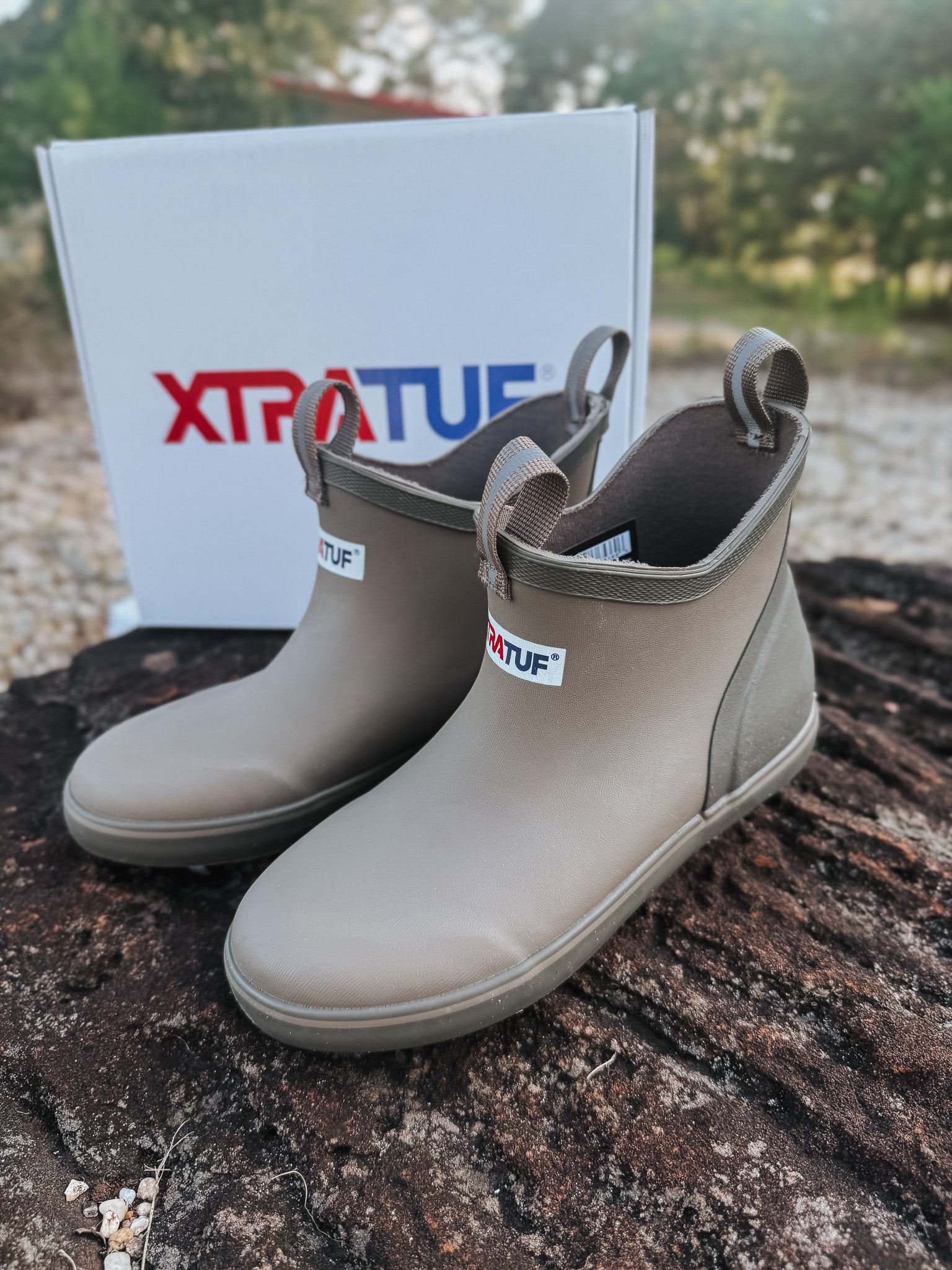 Kid's XTRATUF Ankle Deck Boot in Brown