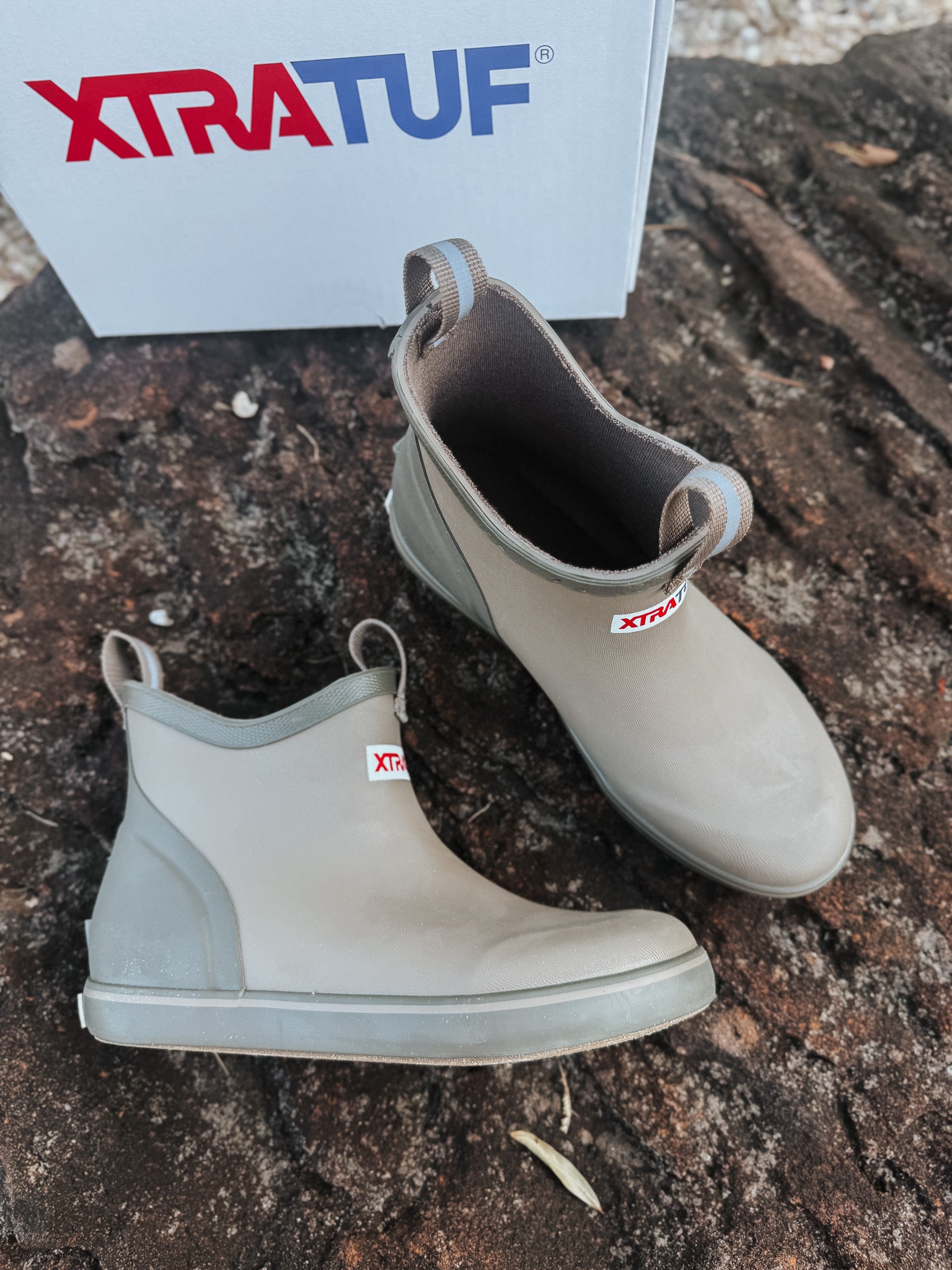 Kid's XTRATUF Ankle Deck Boot in Brown