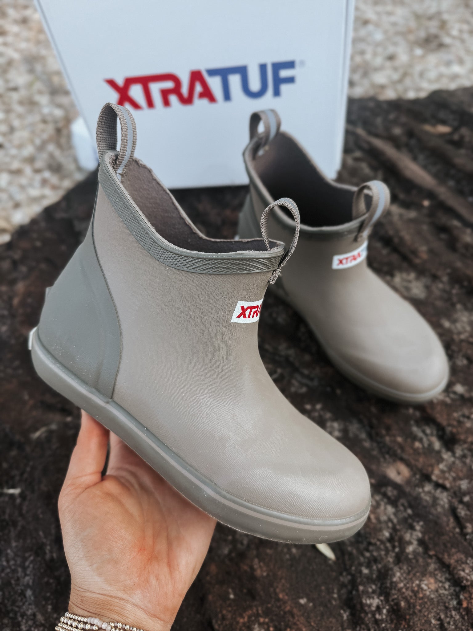 Kid's XTRATUF Ankle Deck Boot in Brown