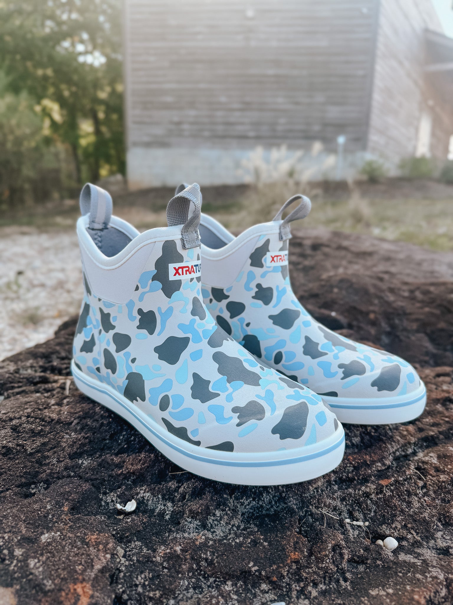 Men's Xtratuf Ankle Deck Boot in Ice Duck Camo