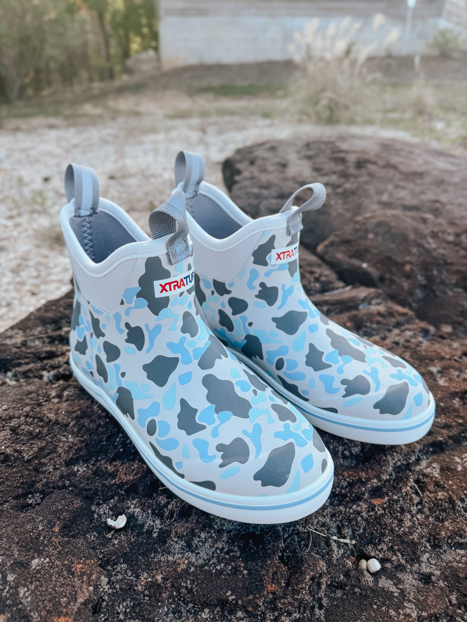 Men's Xtratuf Ankle Deck Boot in Ice Duck Camo