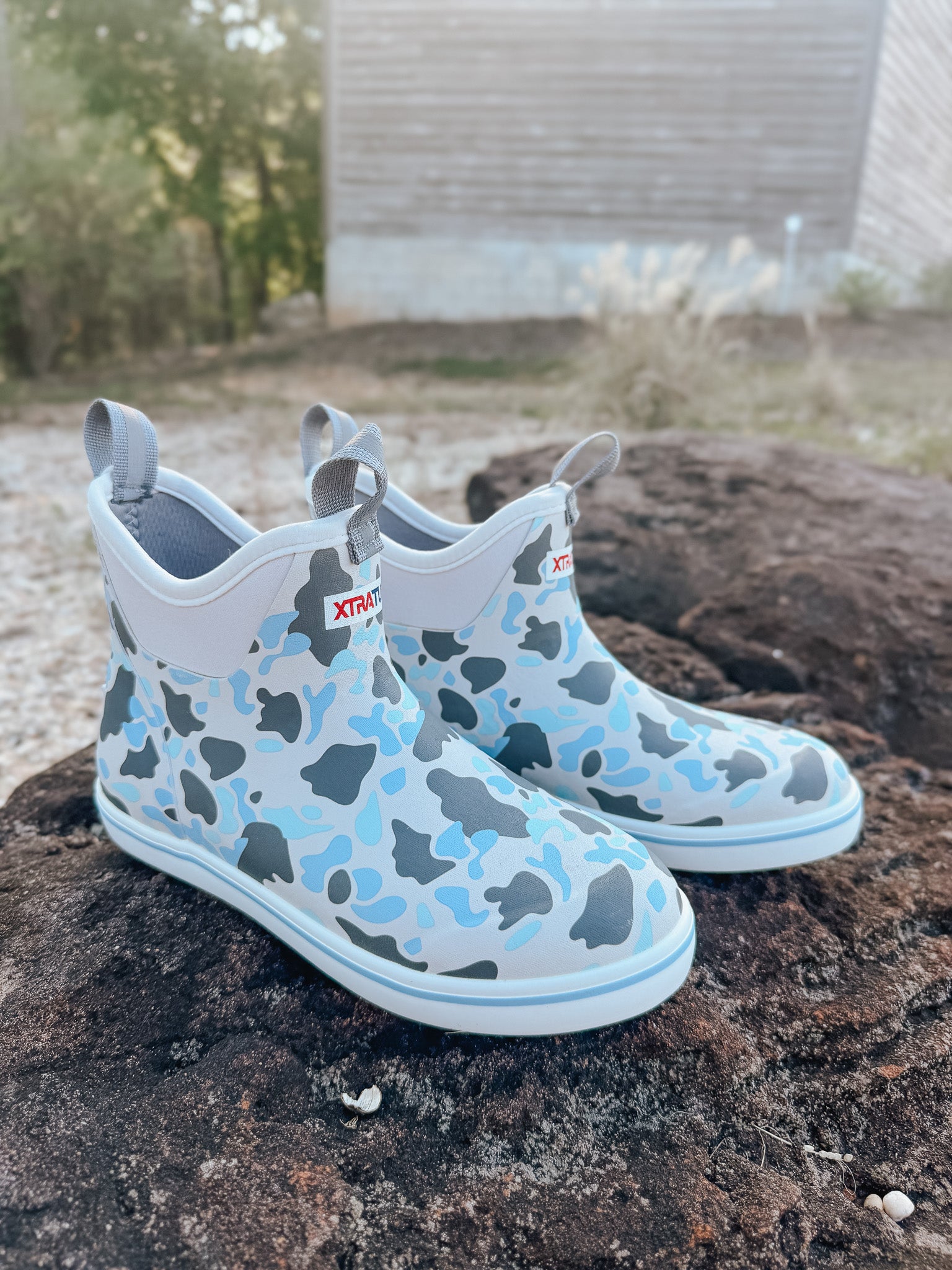 Men's Xtratuf Ankle Deck Boot in Ice Duck Camo