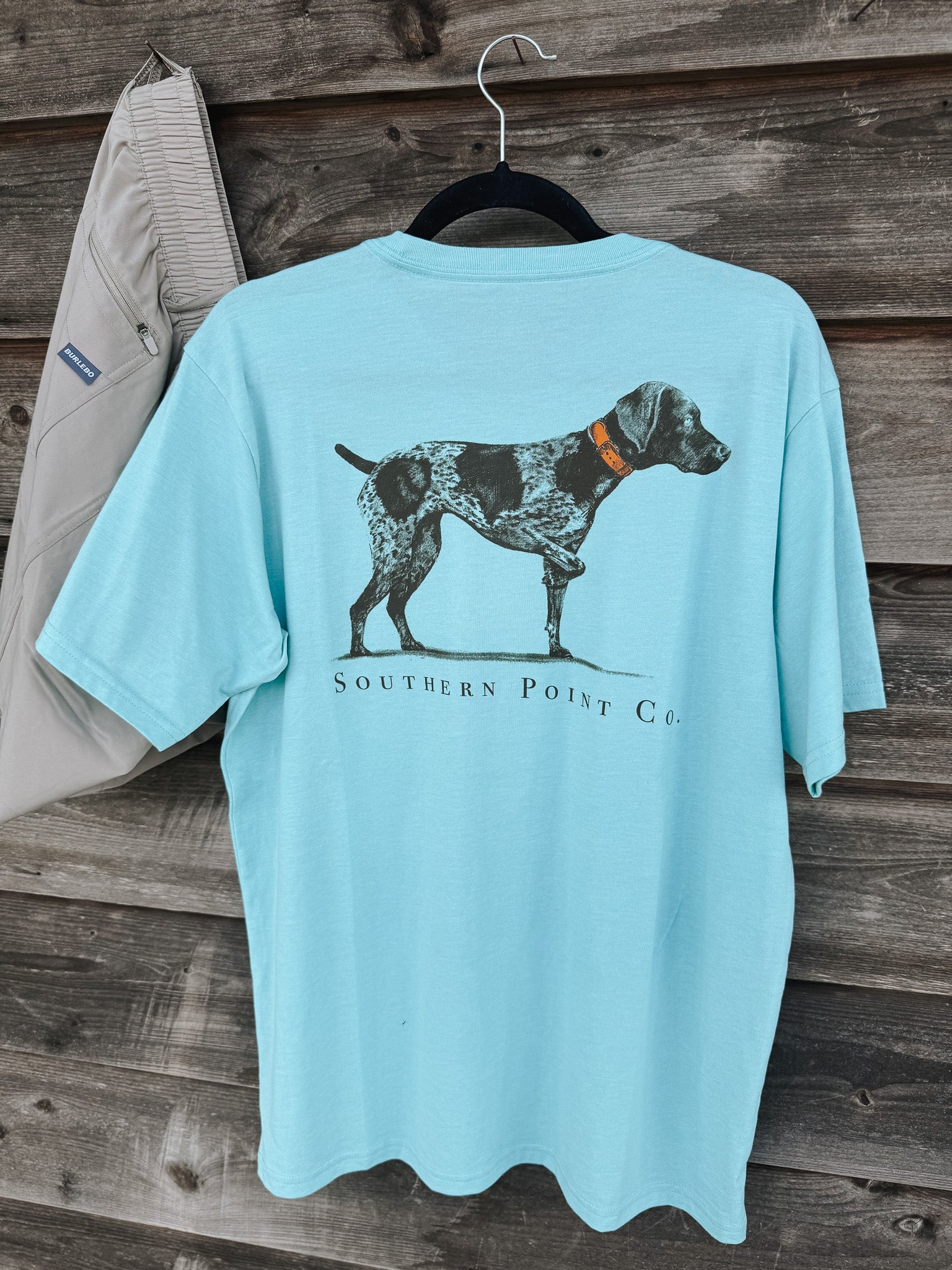 Southern Point Co. Greyton Detail T-Shirt in Pool Water