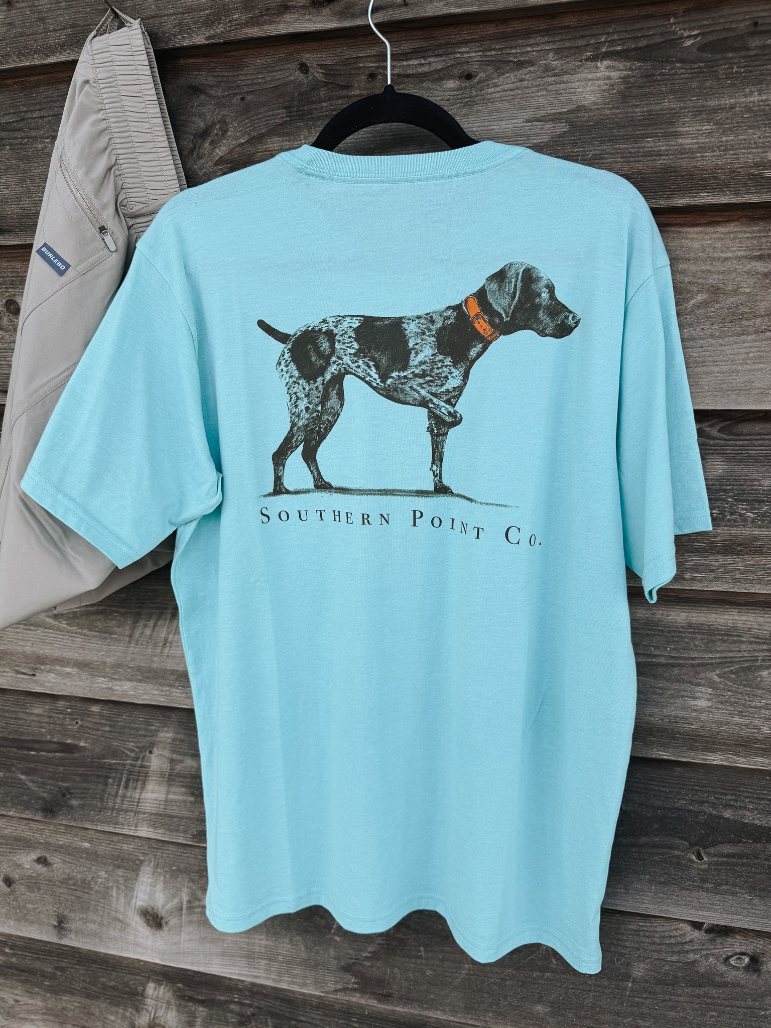 Southern Point Co. Greyton Detail T-Shirt in Pool Water