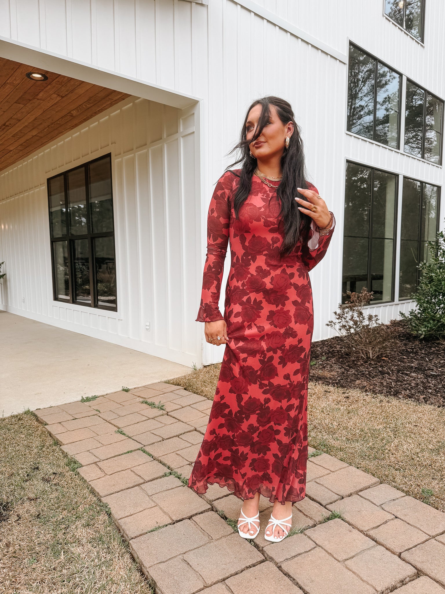 Romantic Blooms Floral Maxi Dress