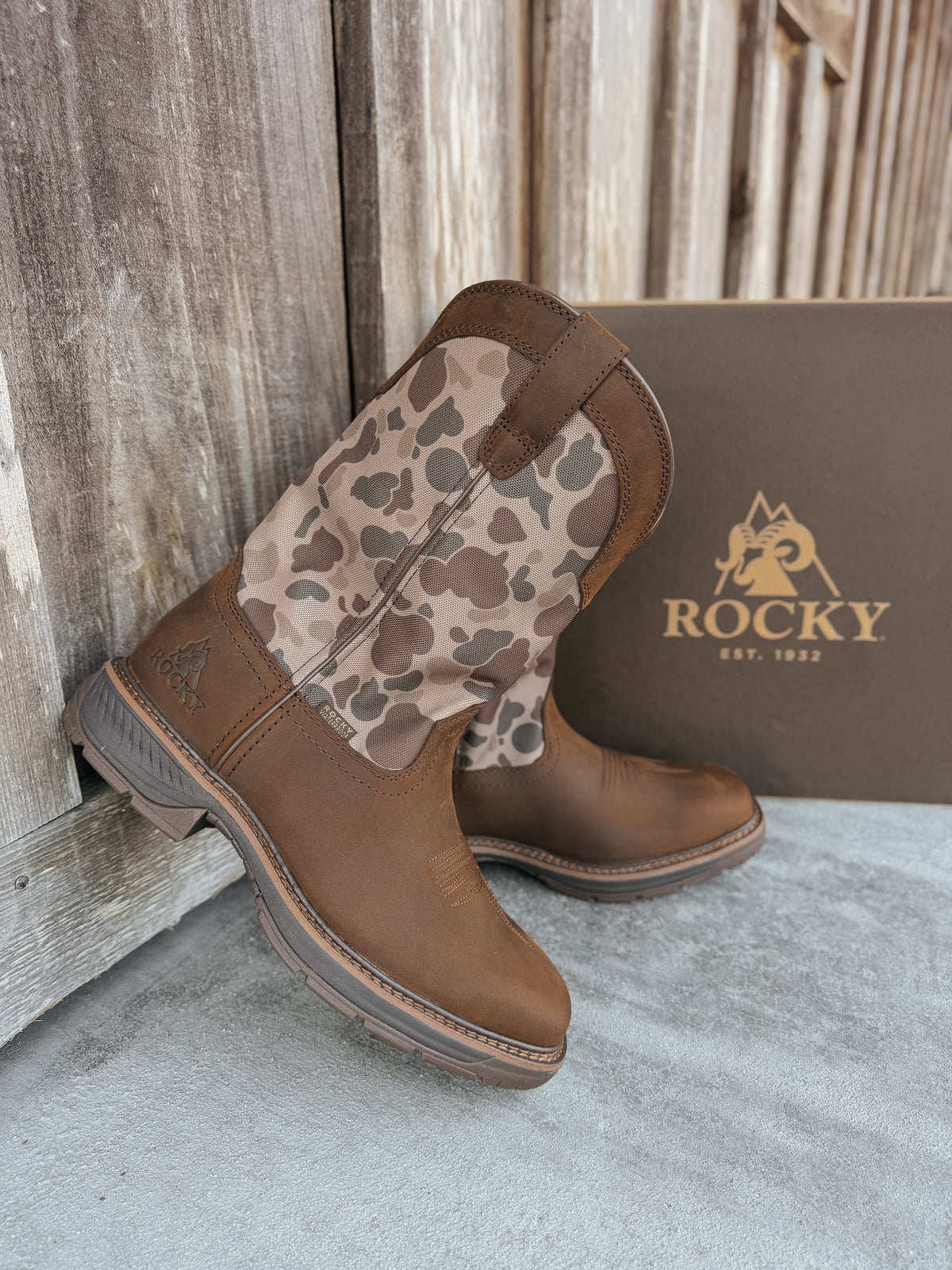Rocky | Men's Ride LTE Waterproof Western Boots - Old School Camo