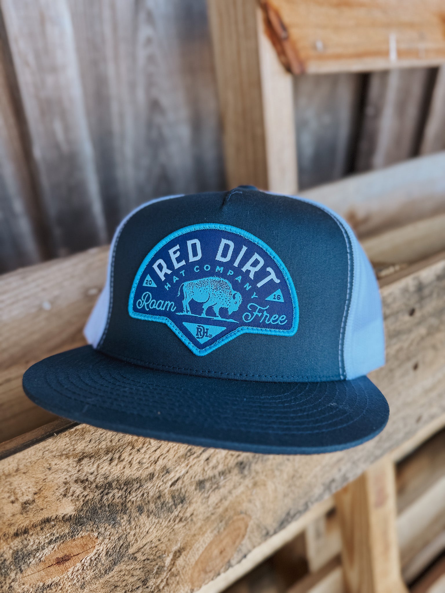Men's Red Dirt Hat Co. Blue Buffalo Patch Cap