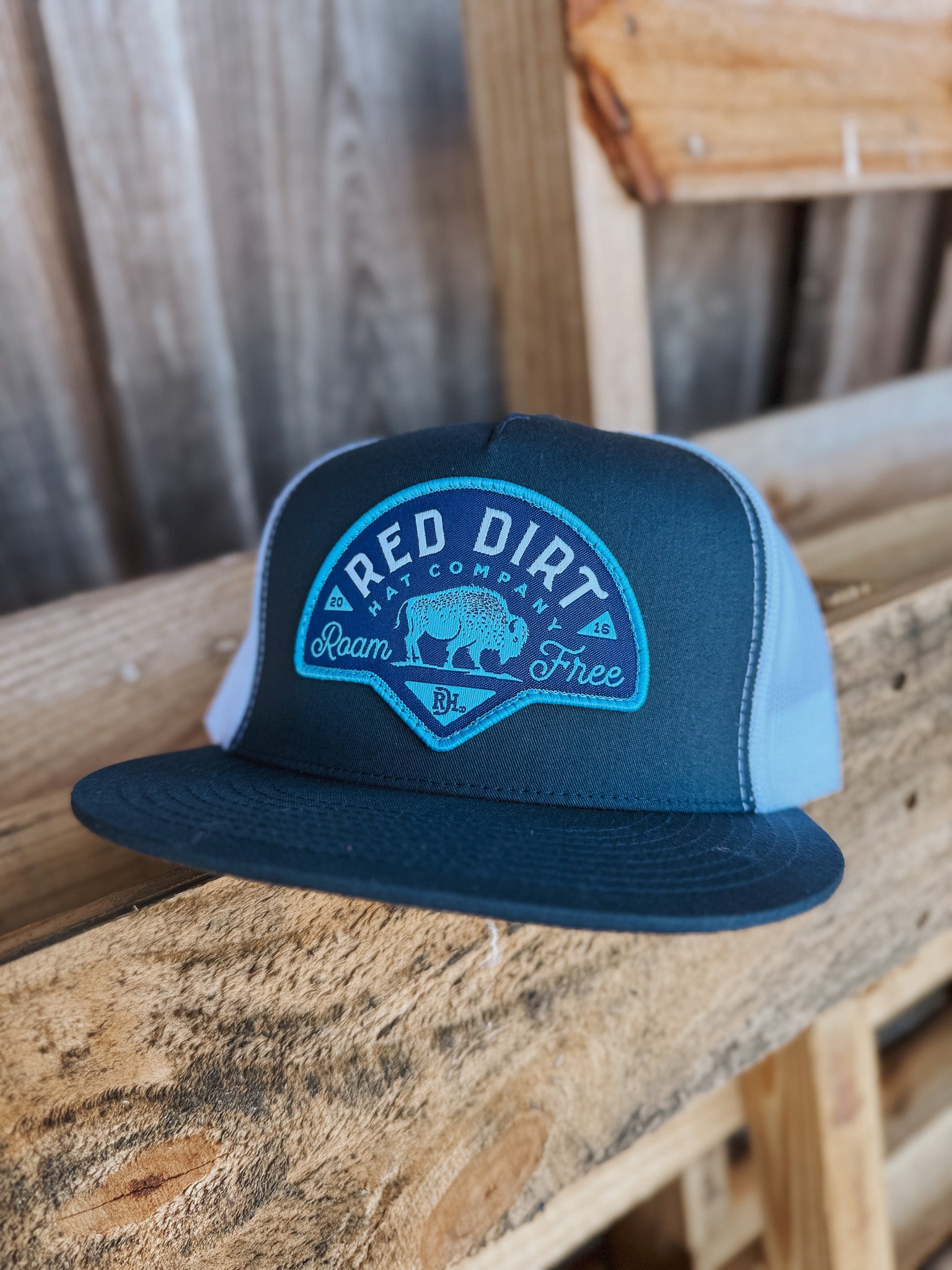 Men's Red Dirt Hat Co. Blue Buffalo Patch Cap