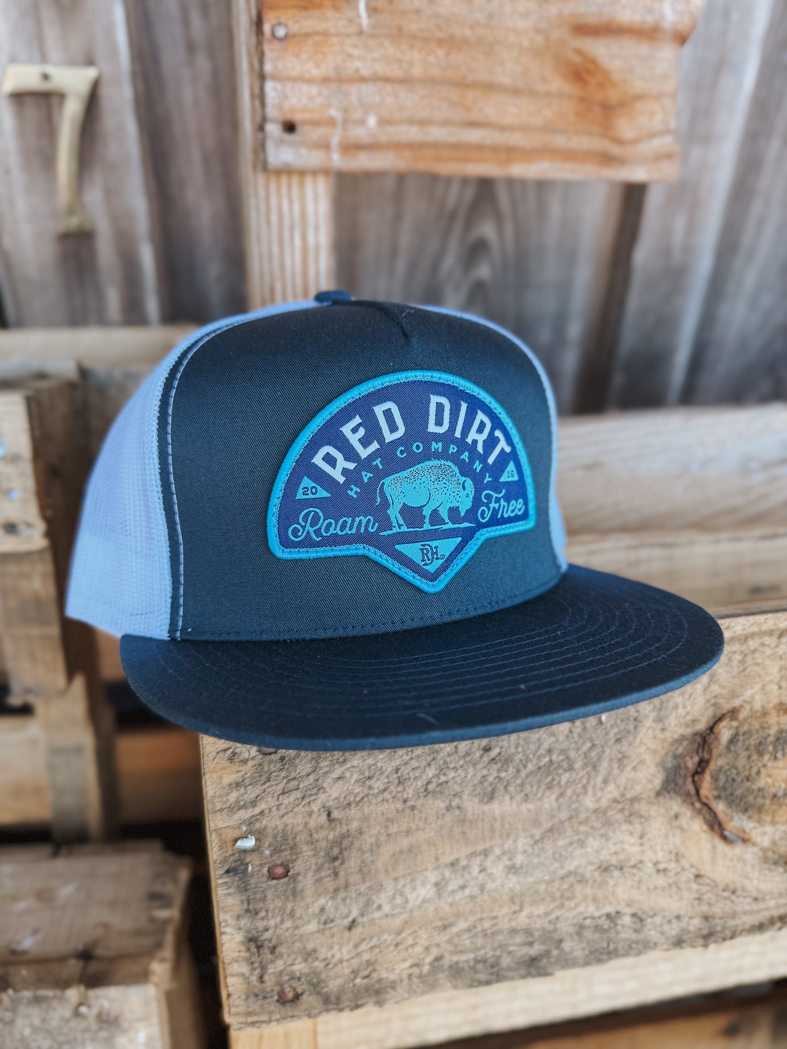 Men's Red Dirt Hat Co. Blue Buffalo Patch Cap