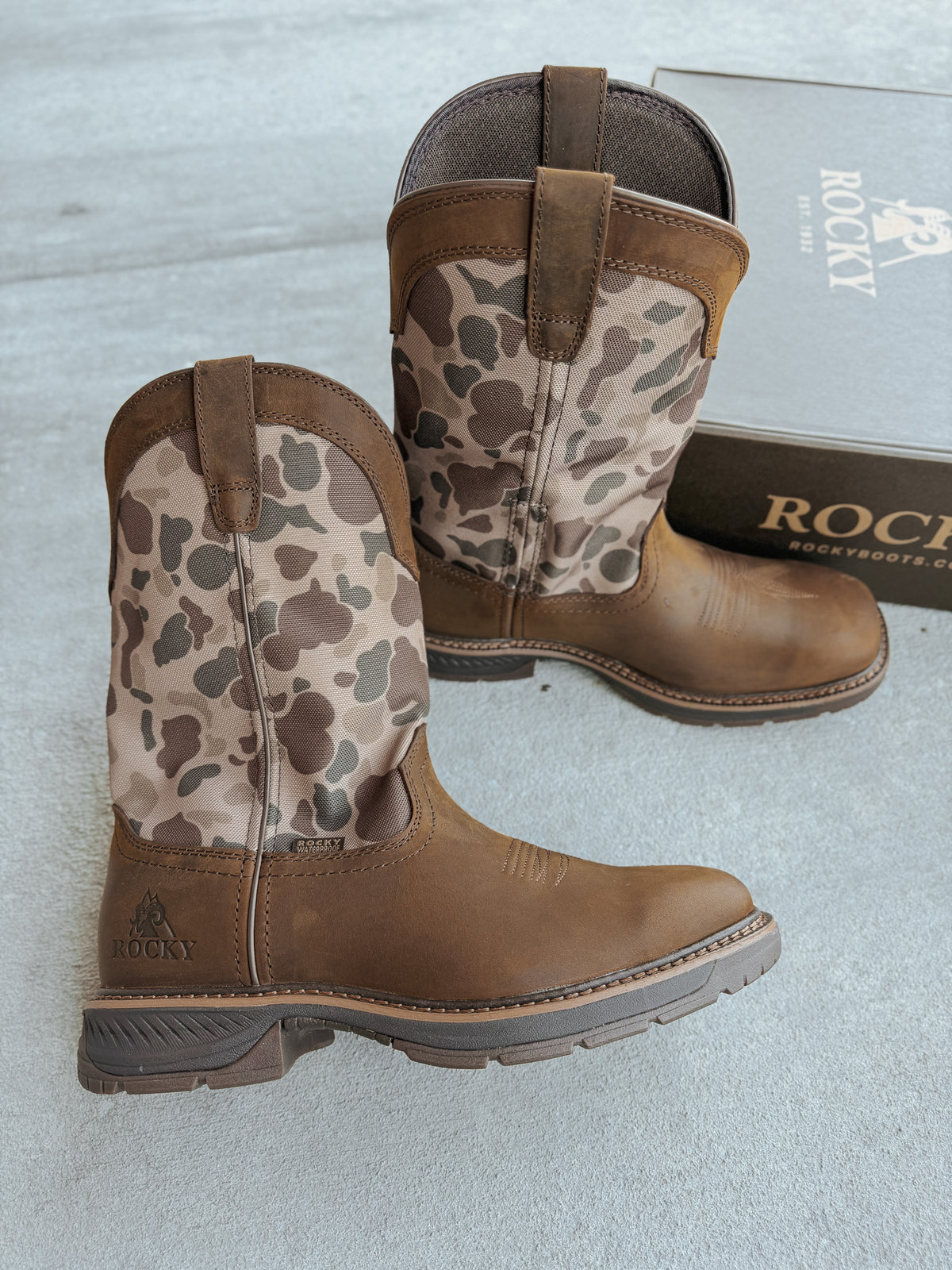 Rocky | Men's Ride LTE Waterproof Western Boots - Old School Camo