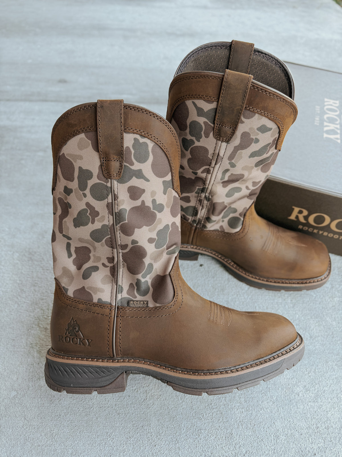 Rocky | Men's Ride LTE Waterproof Western Boots - Old School Camo