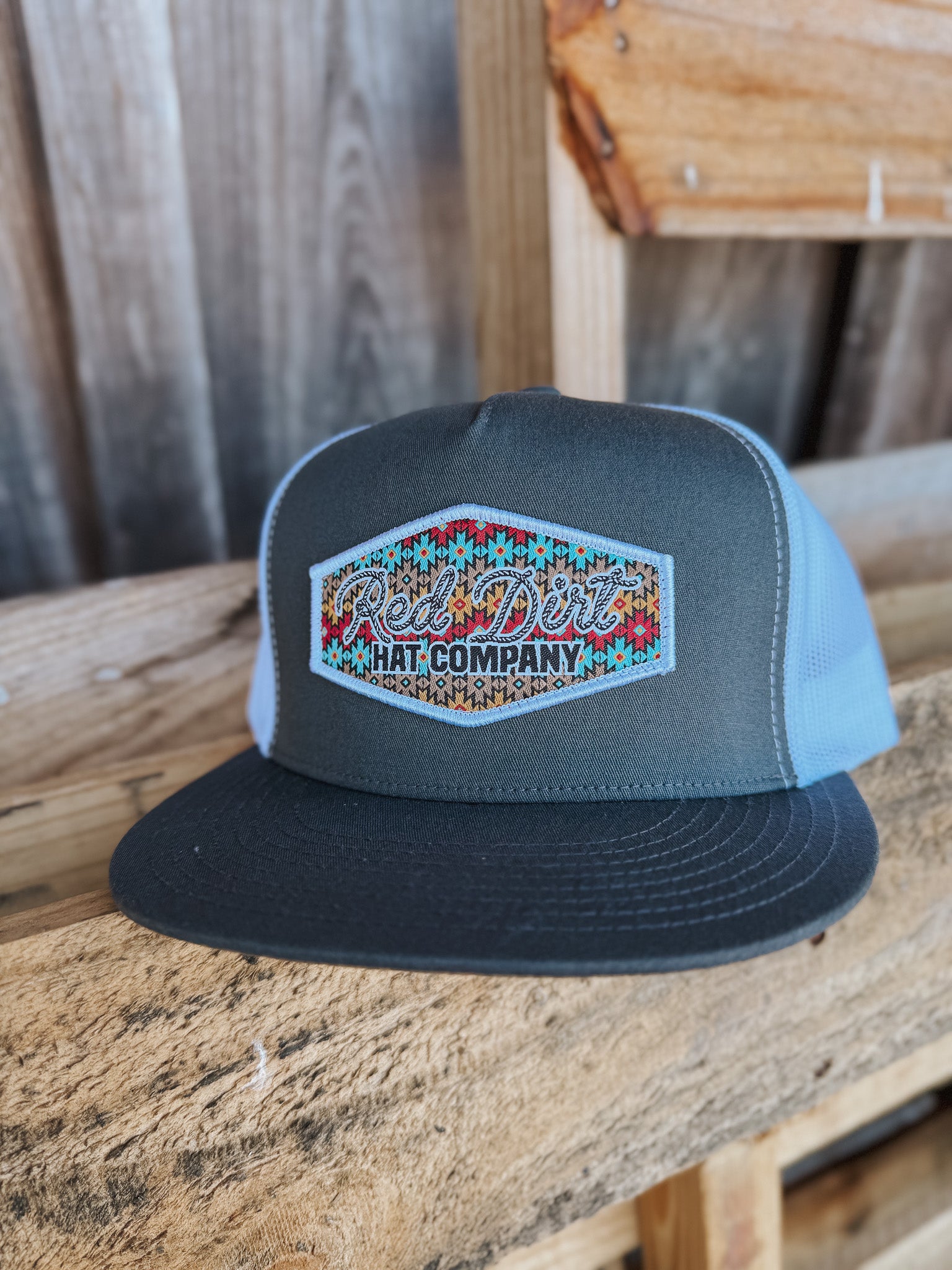 Red Dirt Hat Co. Lasso Charcoal White