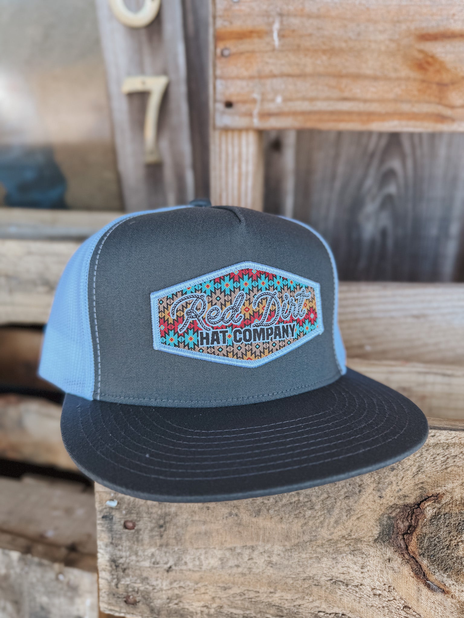Red Dirt Hat Co. Lasso Charcoal White