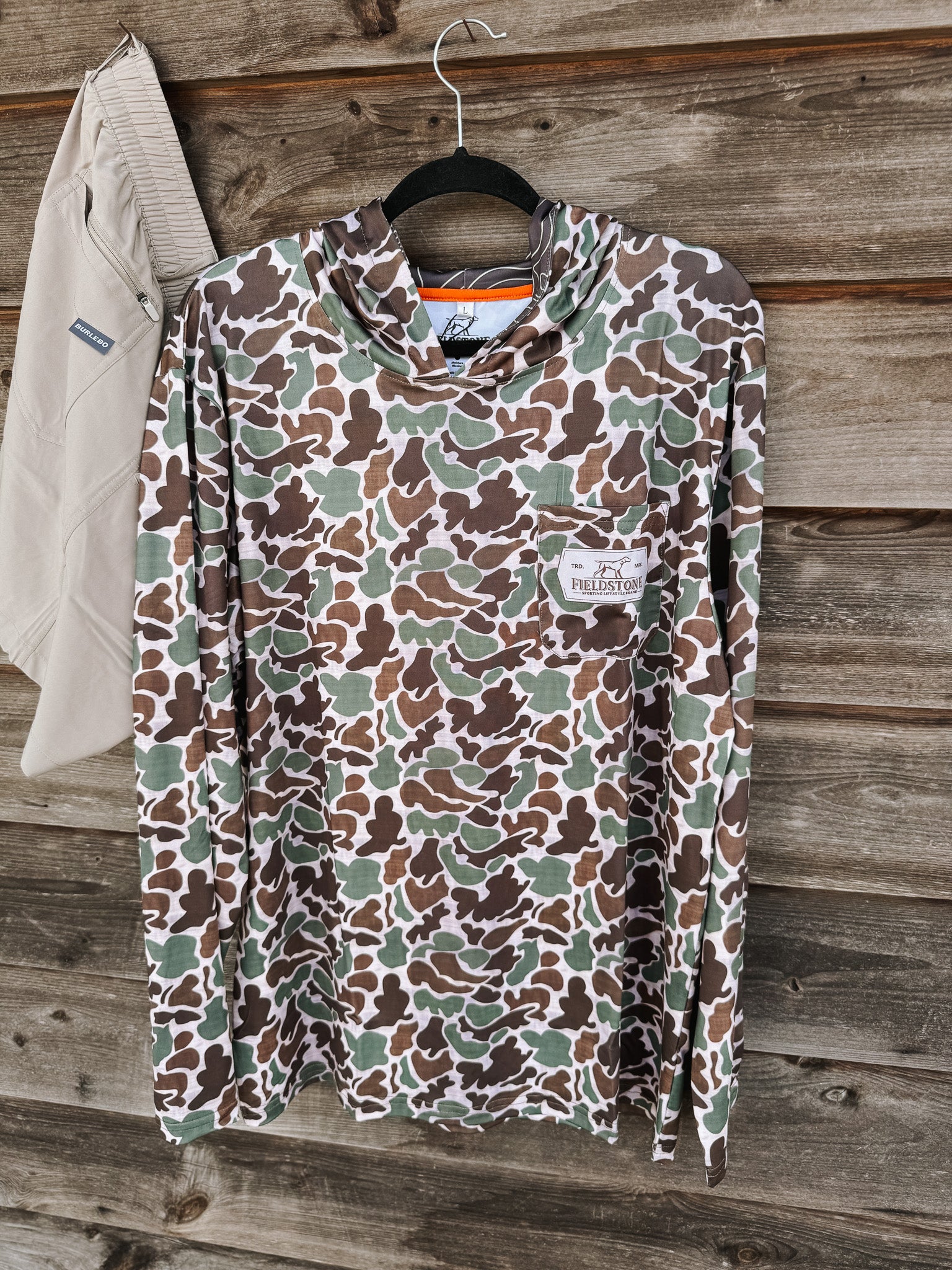 Men's Fieldstone Dry-fit Camo Light Weight Hoodie