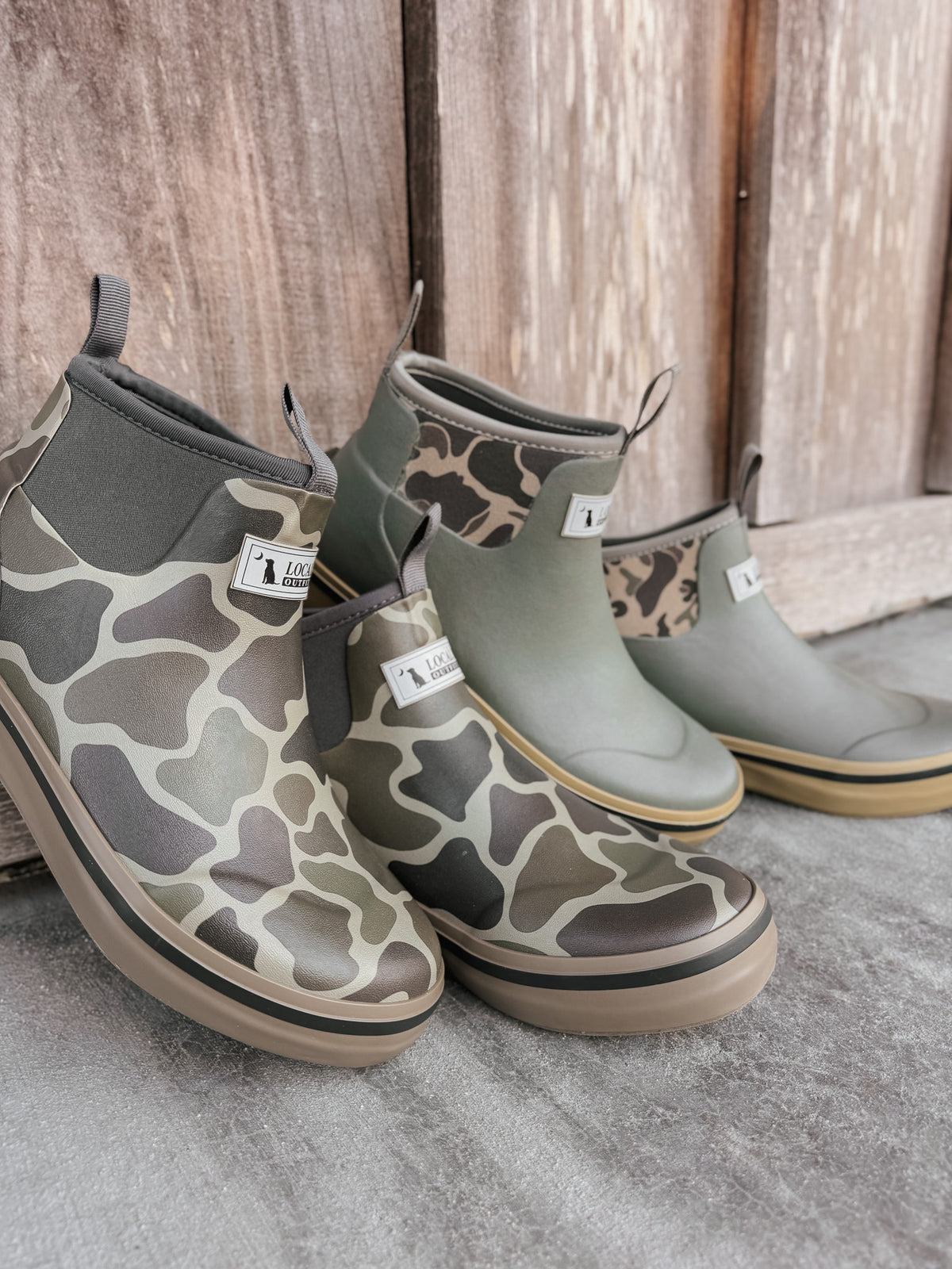 Local Boy | Men's Rubber Boots - Brush Camo