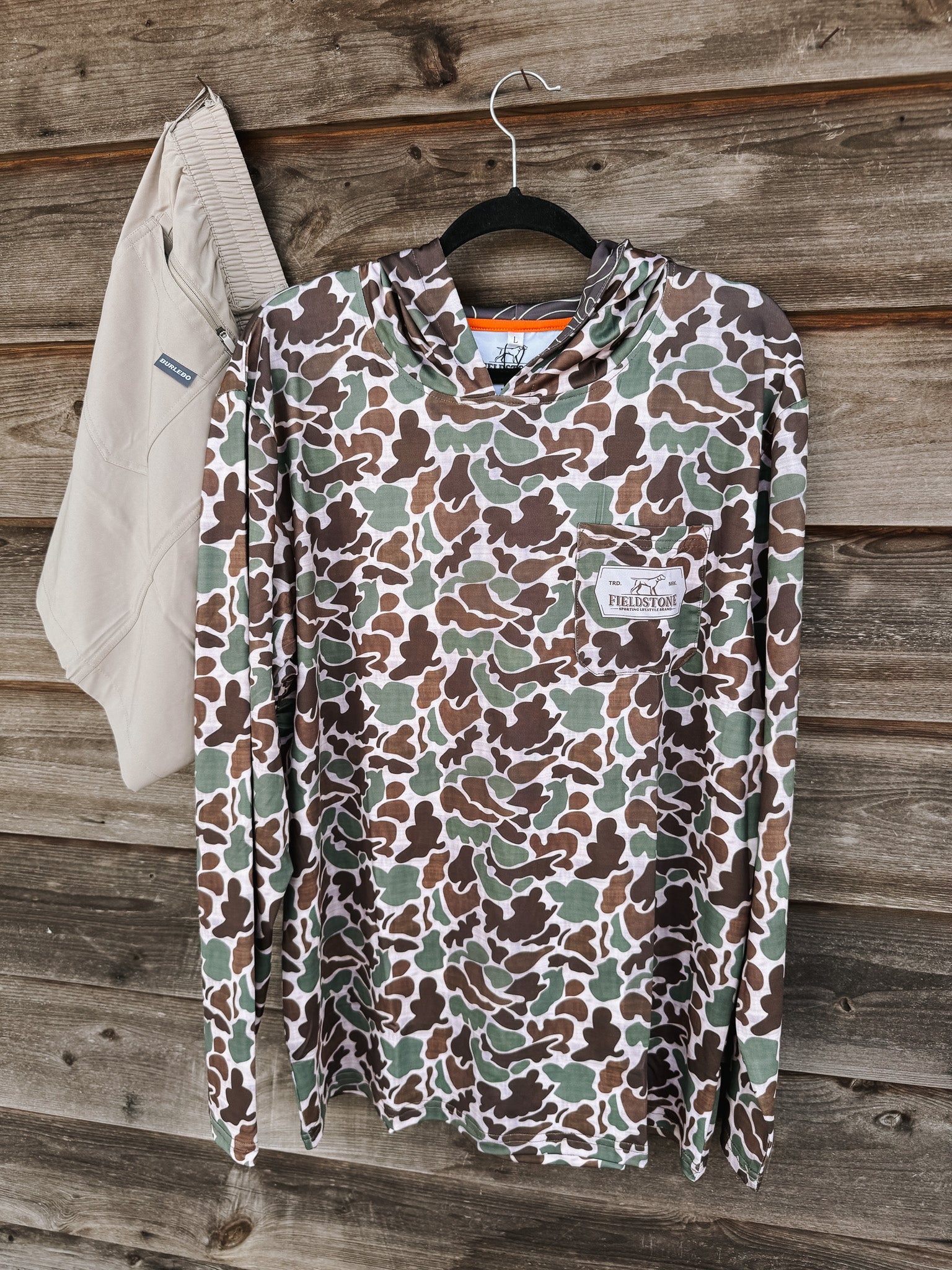 Men's Fieldstone Dry-fit Camo Light Weight Hoodie