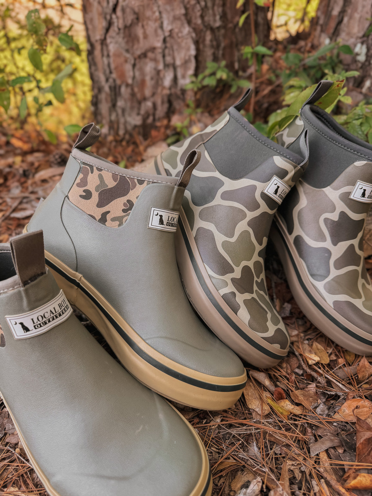 Local Boy | Men's Rubber Boots - Brush Camo