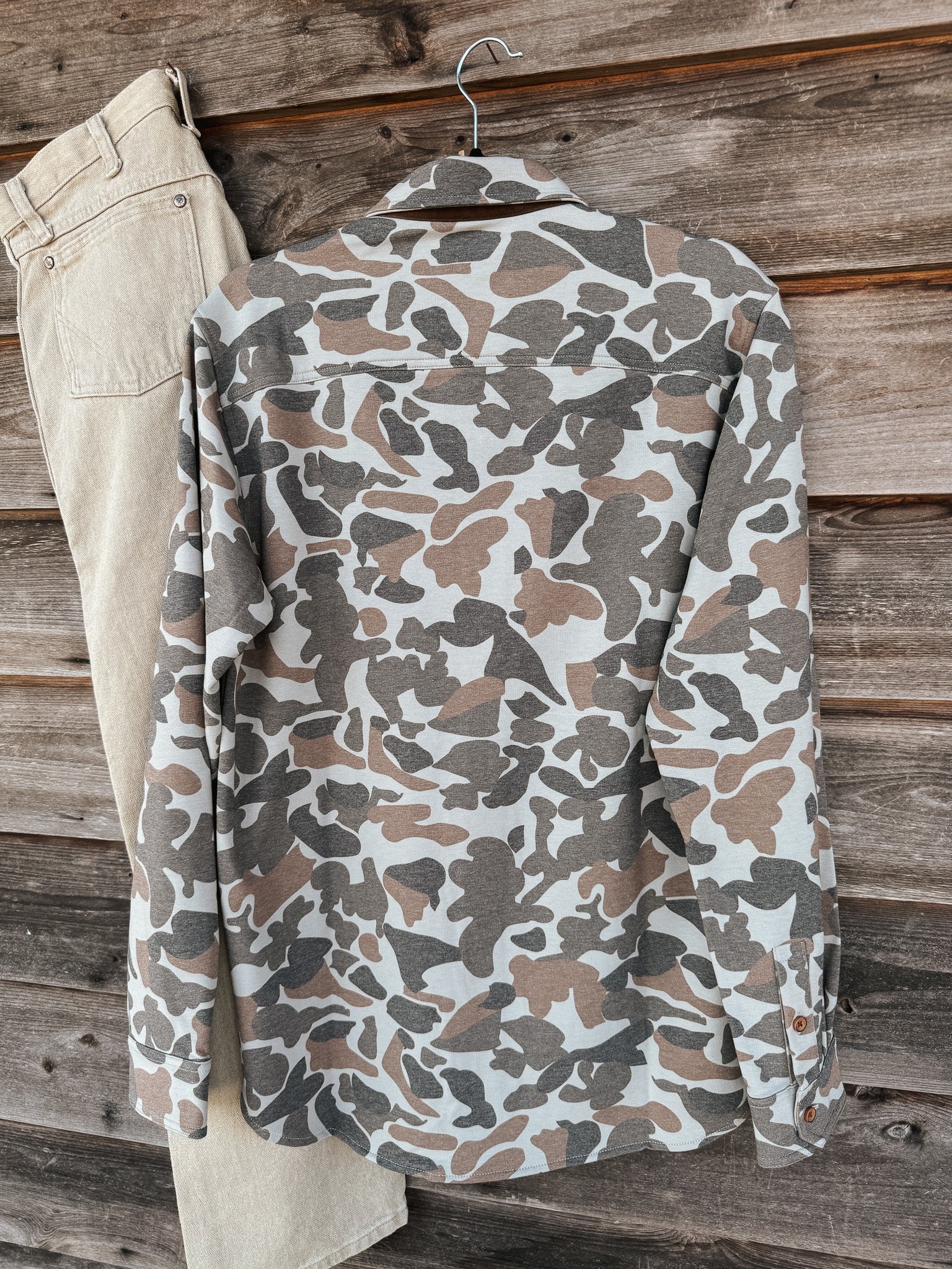 Coastal Cotton Men's Camo Shirt Jacket
