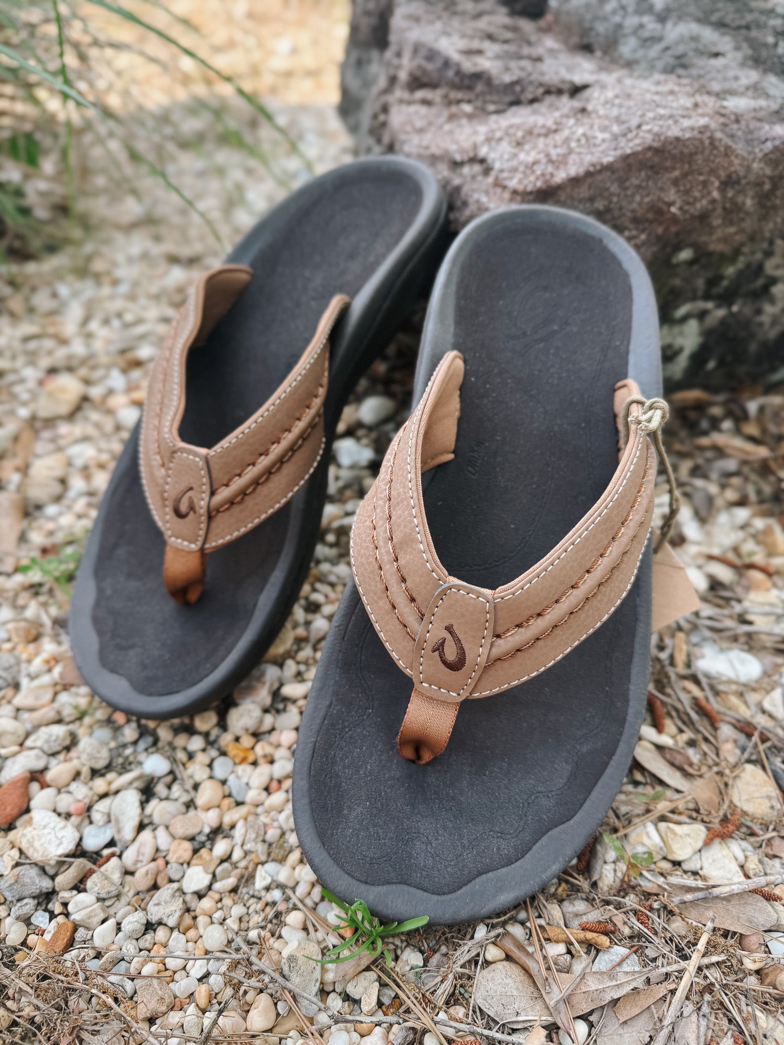 Men's Olukai Hokua Tan Sandals