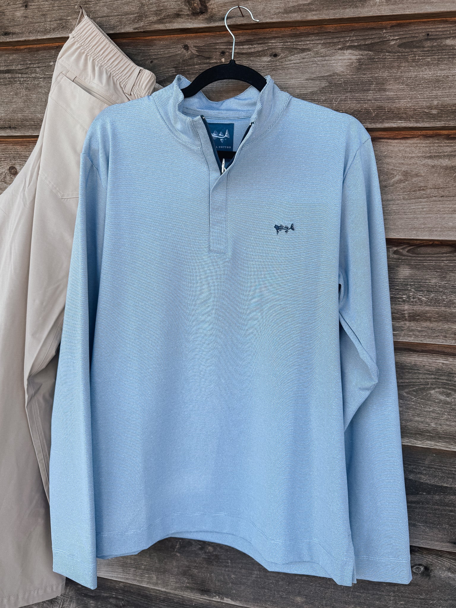 Coastal Cotton Men's 1/4 Zip Pullover in Navy