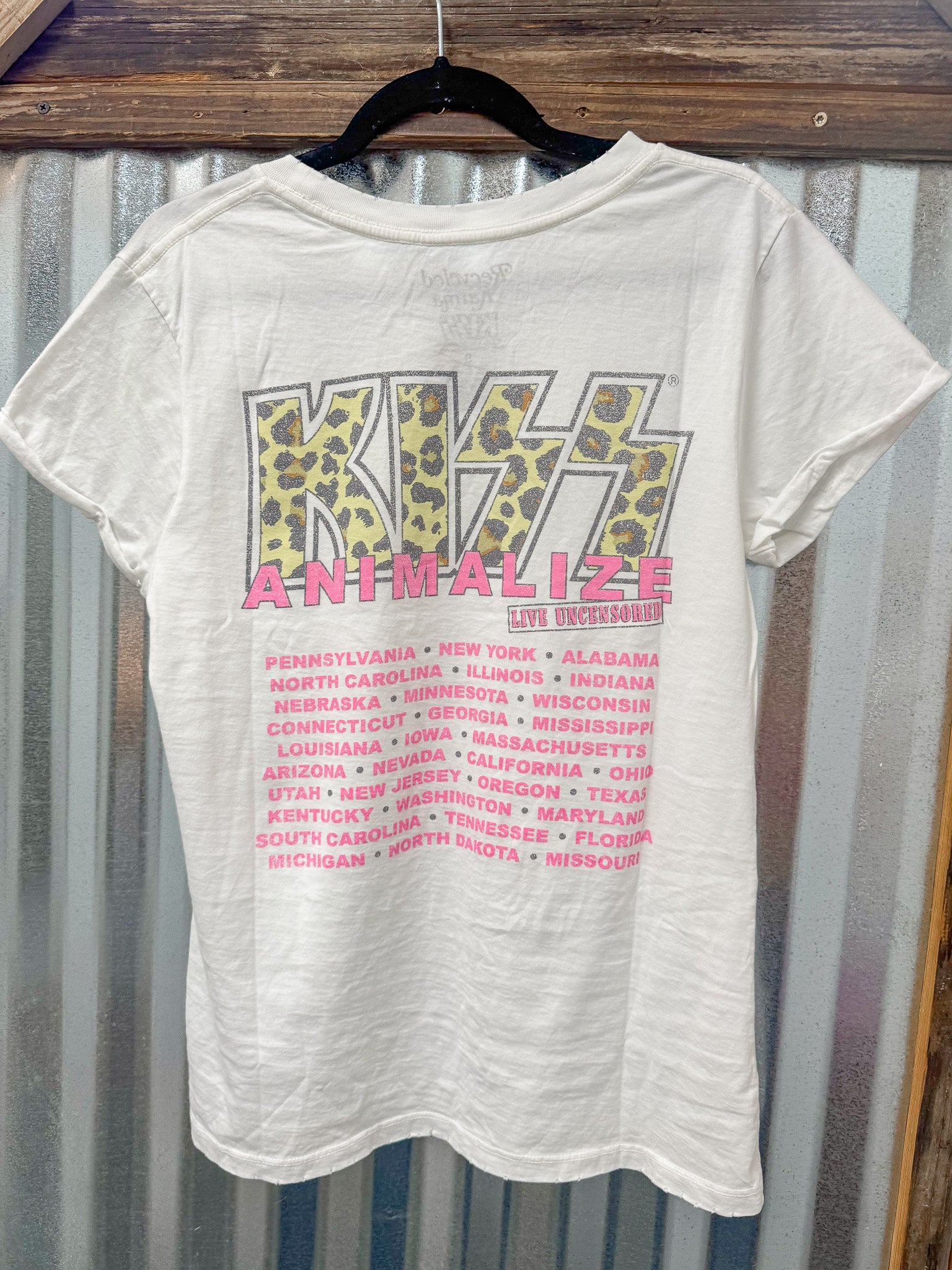 KISS Animalize Uncensored Tour Tee