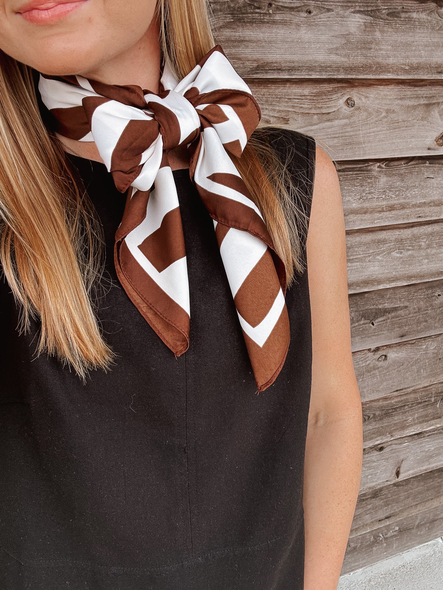 Large Zebra Print Neck Scarf