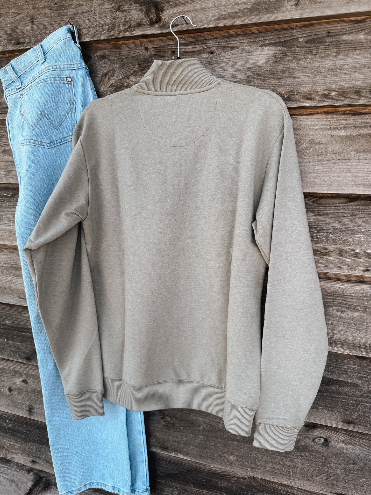 Coastal Cotton Men's 1/4 Zip Pullover in Hazel