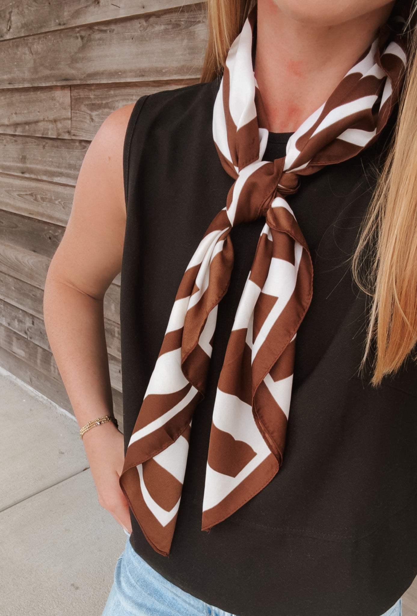 Large Zebra Print Neck Scarf