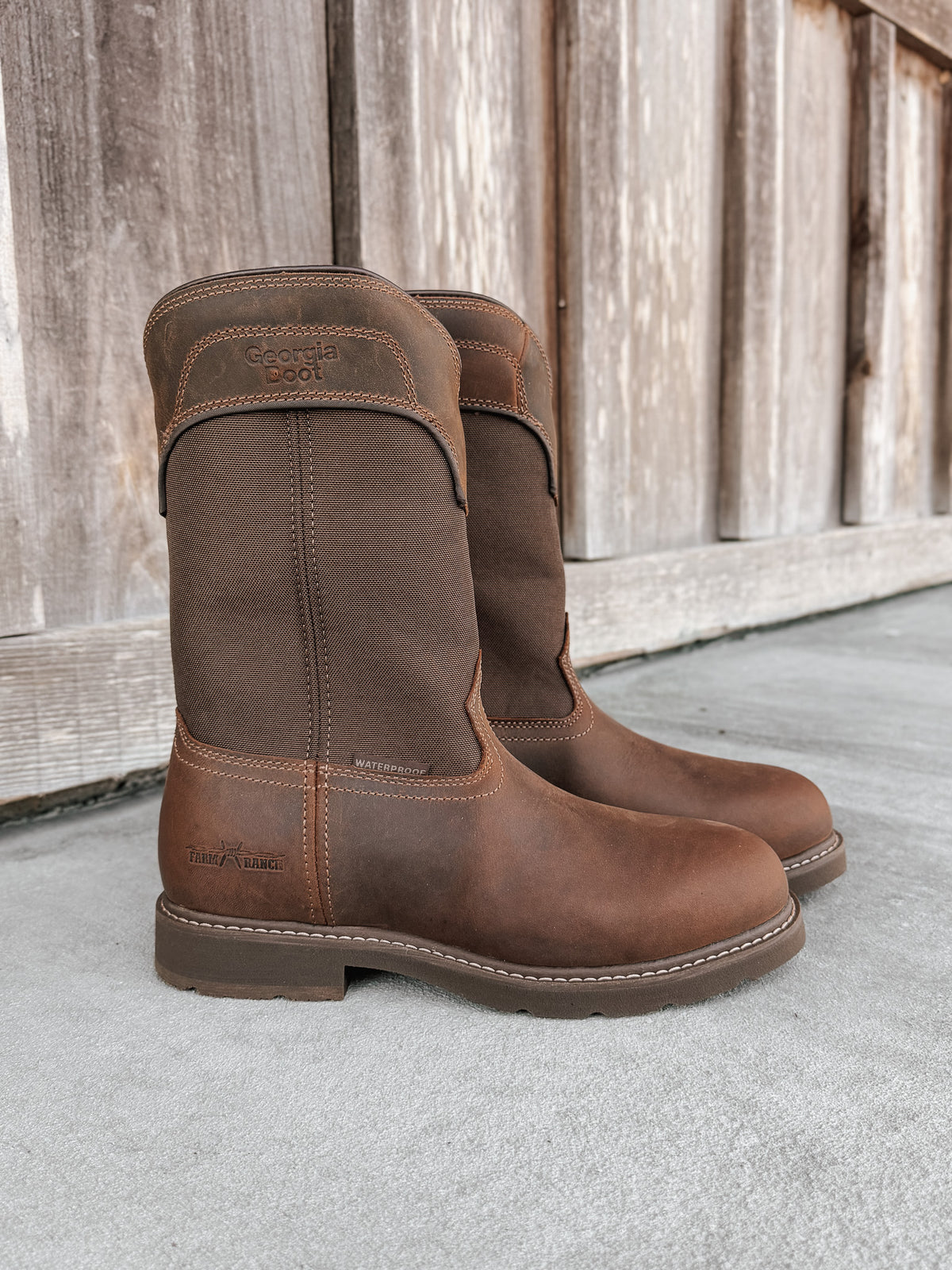 Georgia Boots | Men's 11" Core 37 Farm & Ranch Round Toe Waterproof Boots