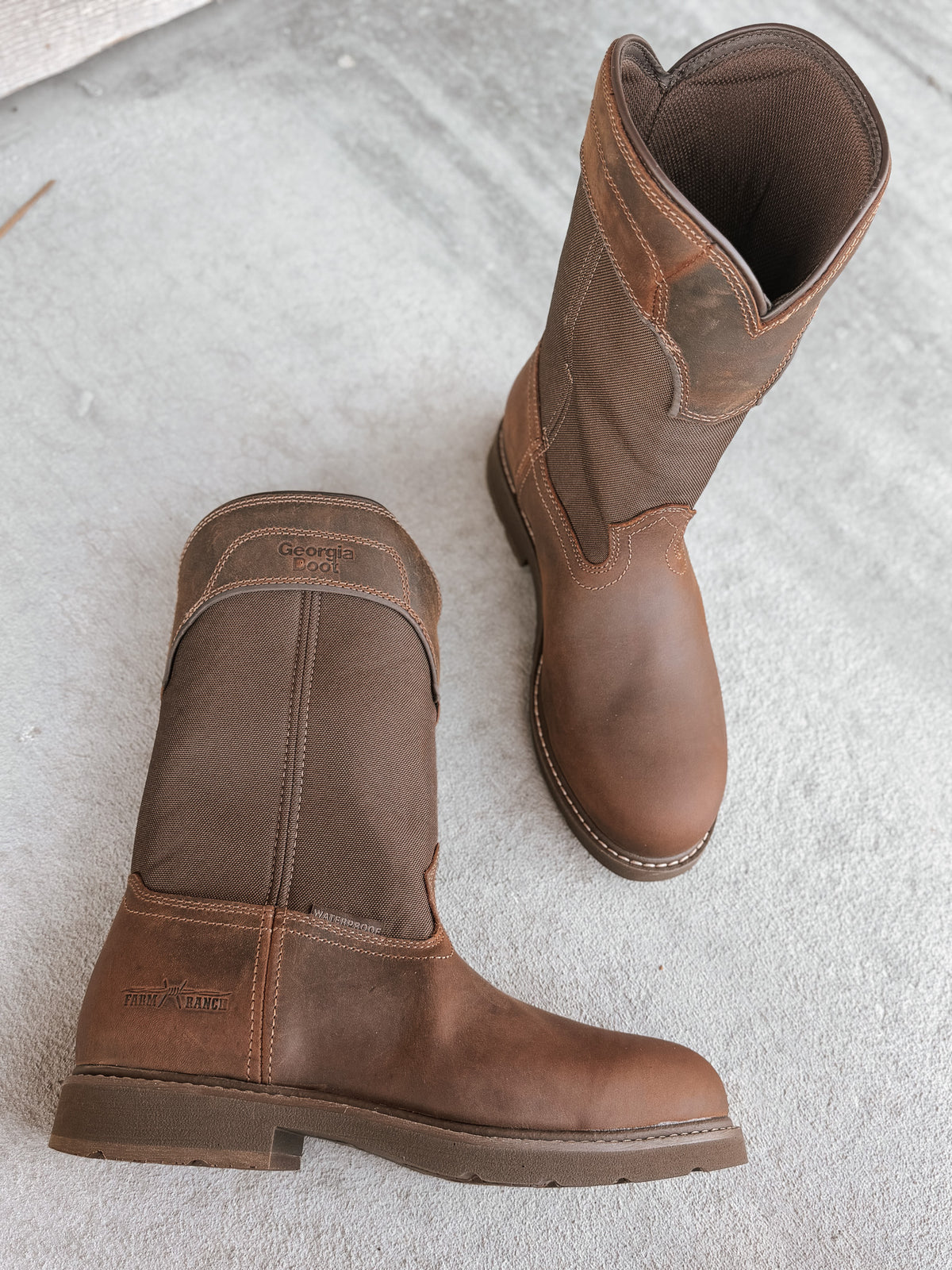 Georgia Boots | Men's 11" Core 37 Farm & Ranch Round Toe Waterproof Boots