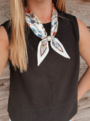 Floral Fields Pearl Magnet Neck Scarf