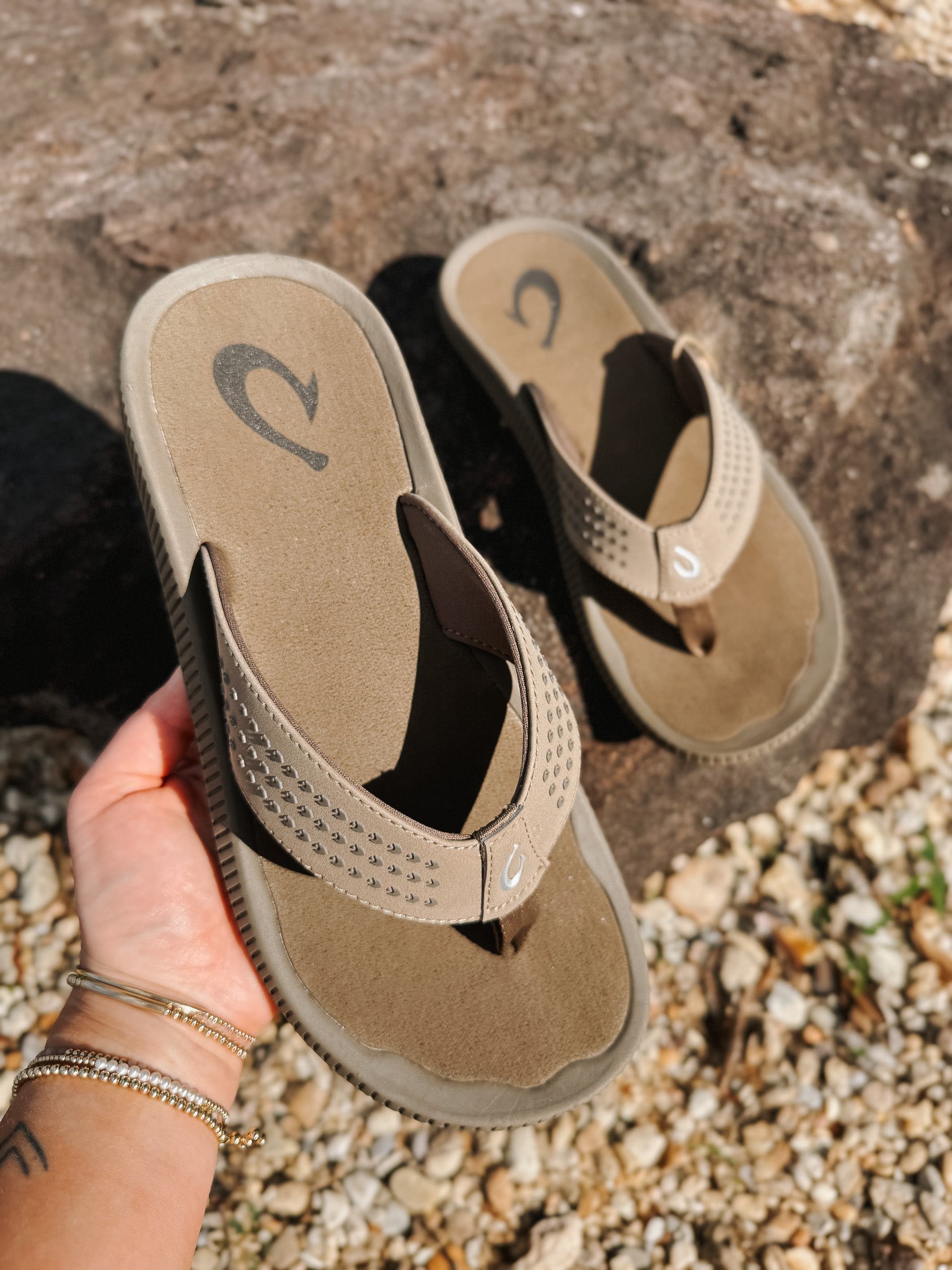 Men's Olukai Ulele Sandals in Mustang