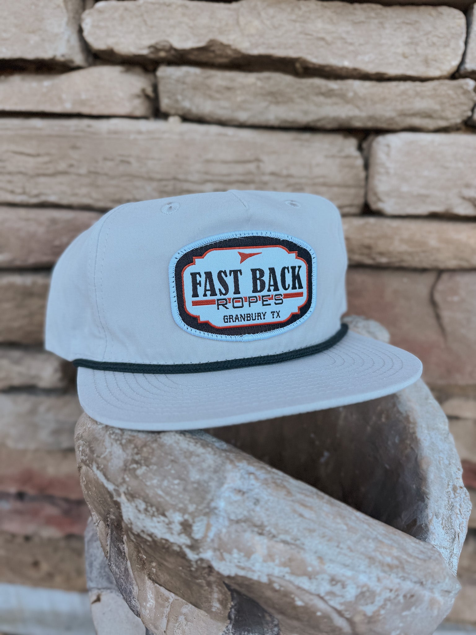 Men's Red Dirt Hat Co. Grey Fast Back Patch Cap